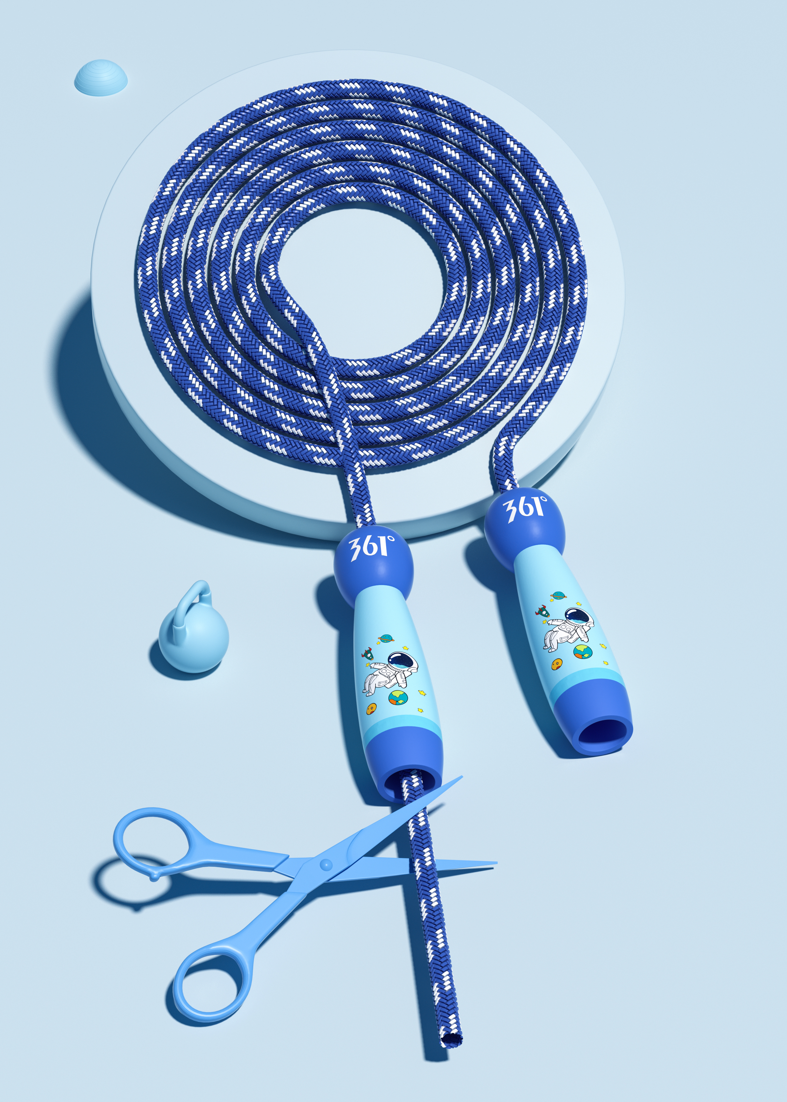 Product modeling，Product rendering，c4d，oc，3d，online retailers，skipping rope，three-dimensional，