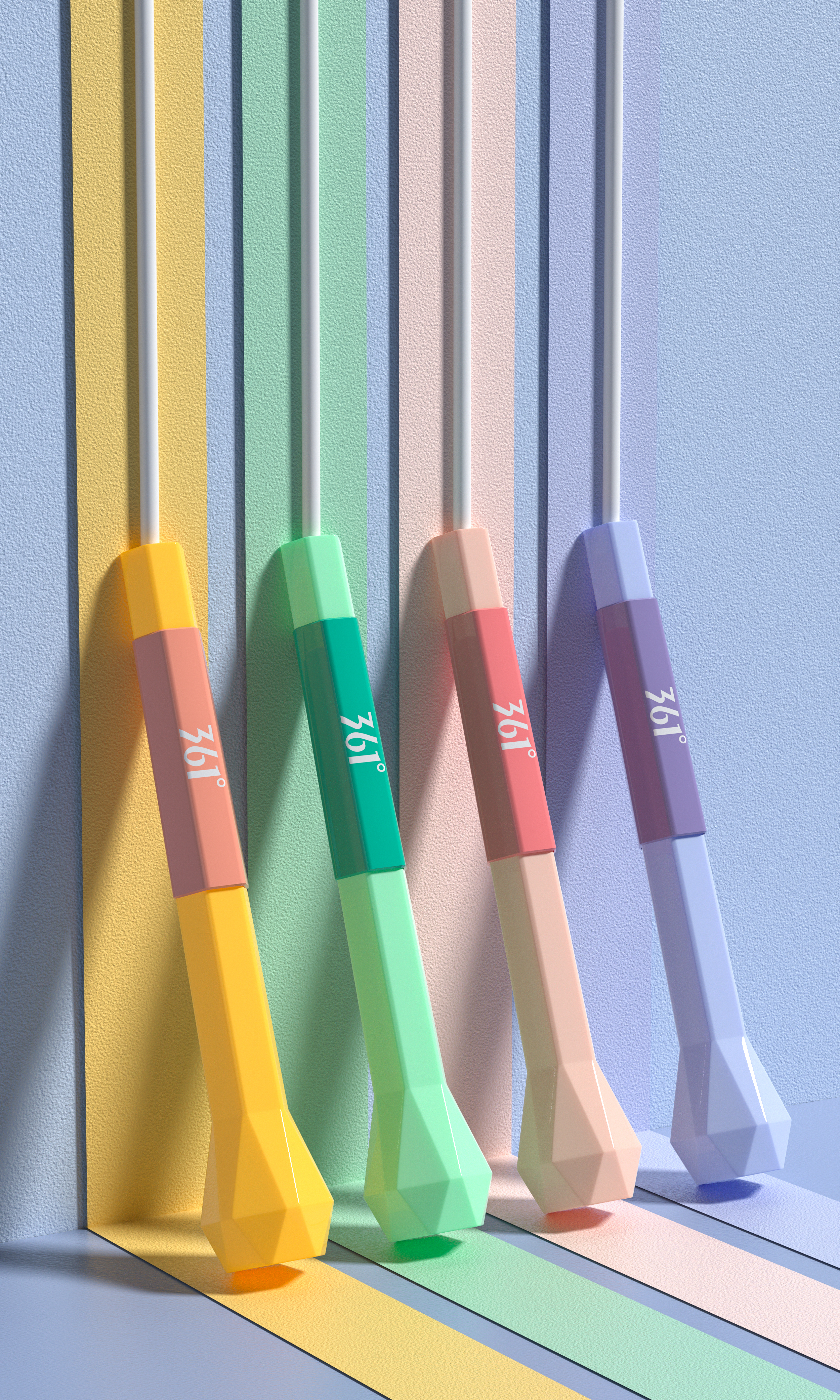 Product modeling，Product rendering，c4d，oc，3d，online retailers，skipping rope，three-dimensional，