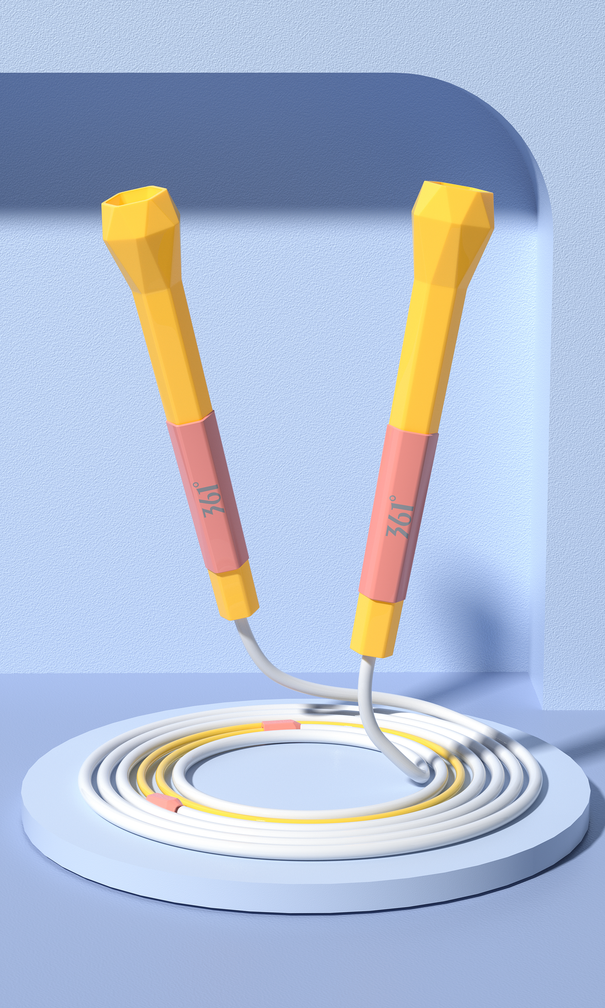 Product modeling，Product rendering，c4d，oc，3d，online retailers，skipping rope，three-dimensional，