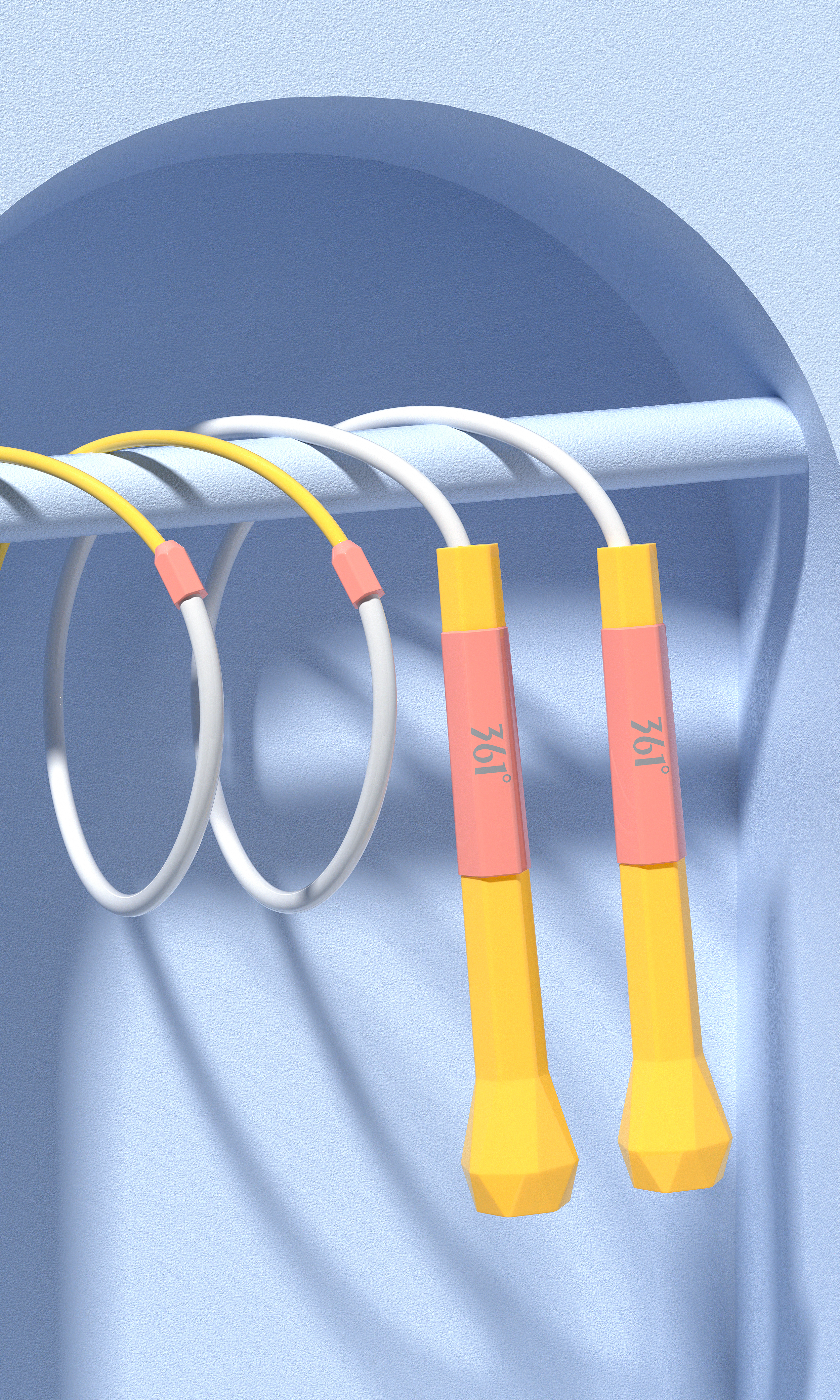 Product modeling，Product rendering，c4d，oc，3d，online retailers，skipping rope，three-dimensional，