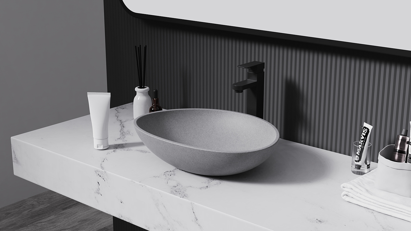 Basin，cement，