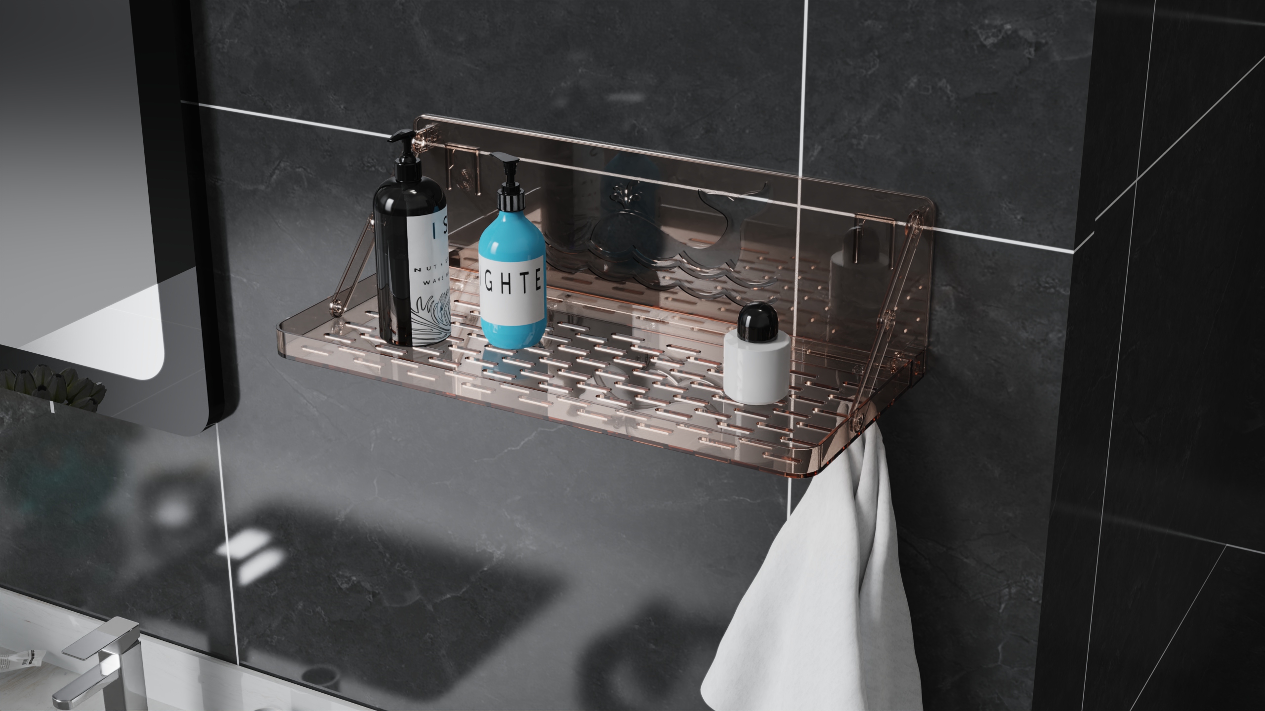 Storage rack，Wall-mounted storage rack，fold，