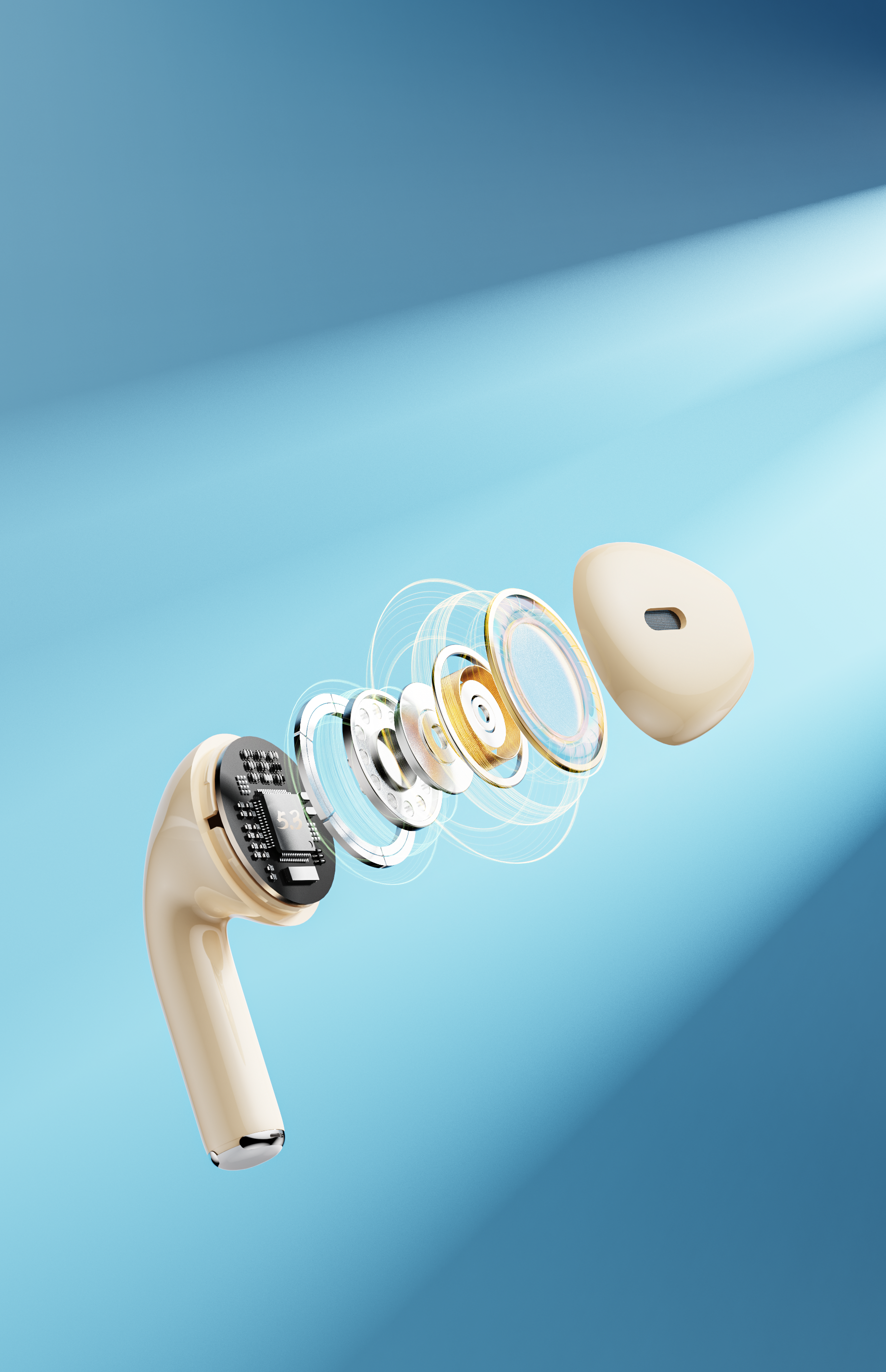 Original works，3D rendering，electronic product，Electronics，Bluetooth headset，headset，online retailers，Product rendering，