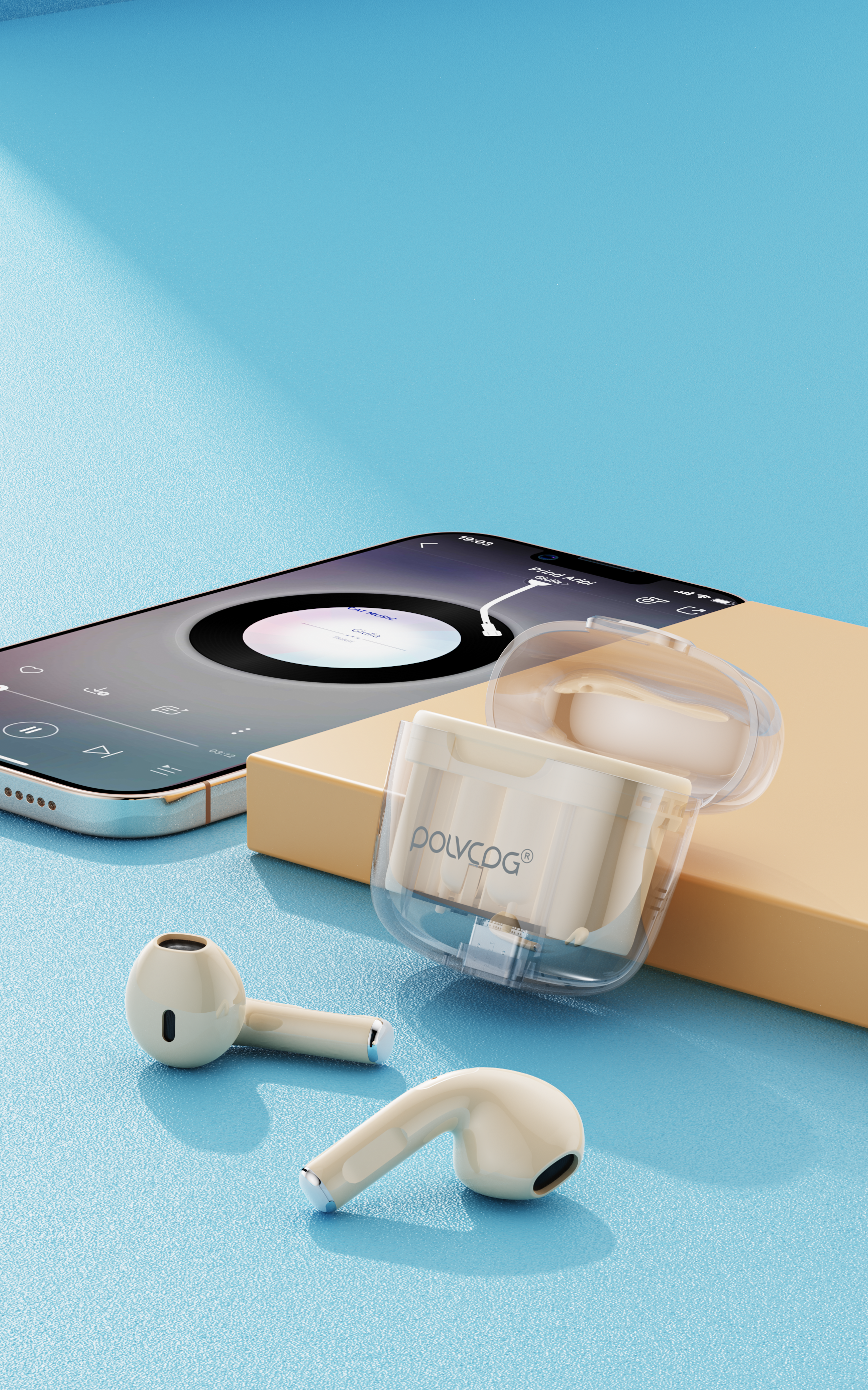 Original works，3D rendering，electronic product，Electronics，Bluetooth headset，headset，online retailers，Product rendering，