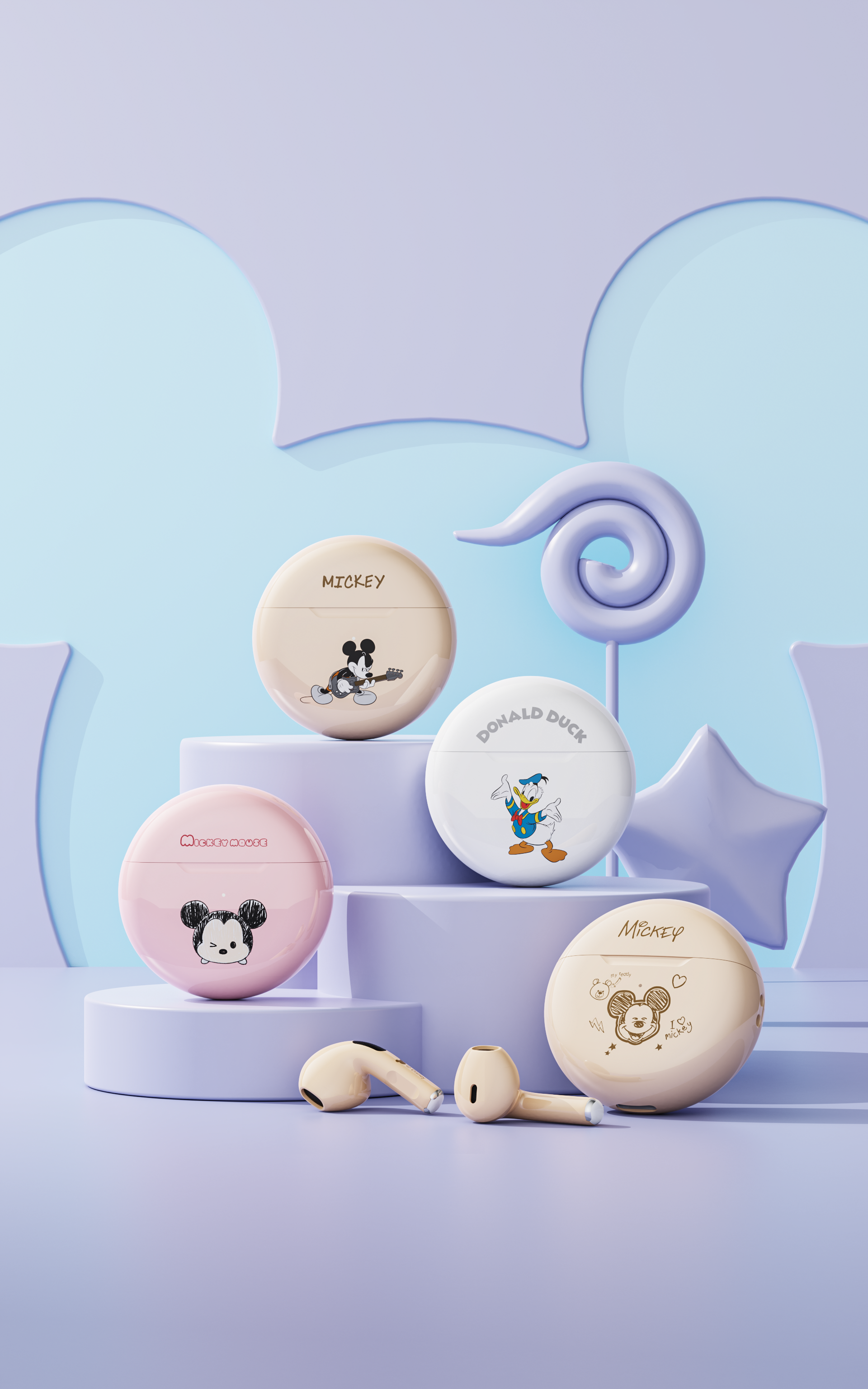 Original works，3D rendering，electronic product，Electronics，Bluetooth headset，headset，online retailers，Product rendering，