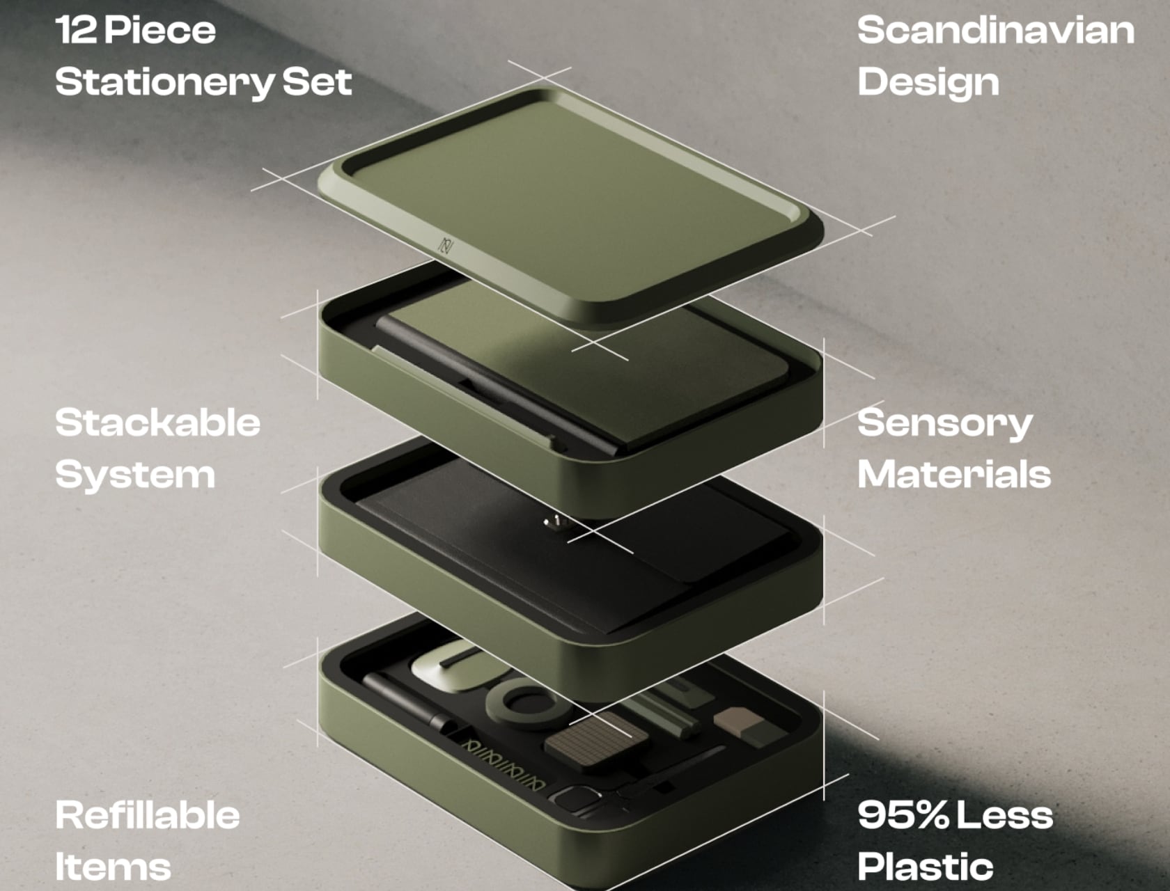 Stationery，Bento Jot，Tool design，