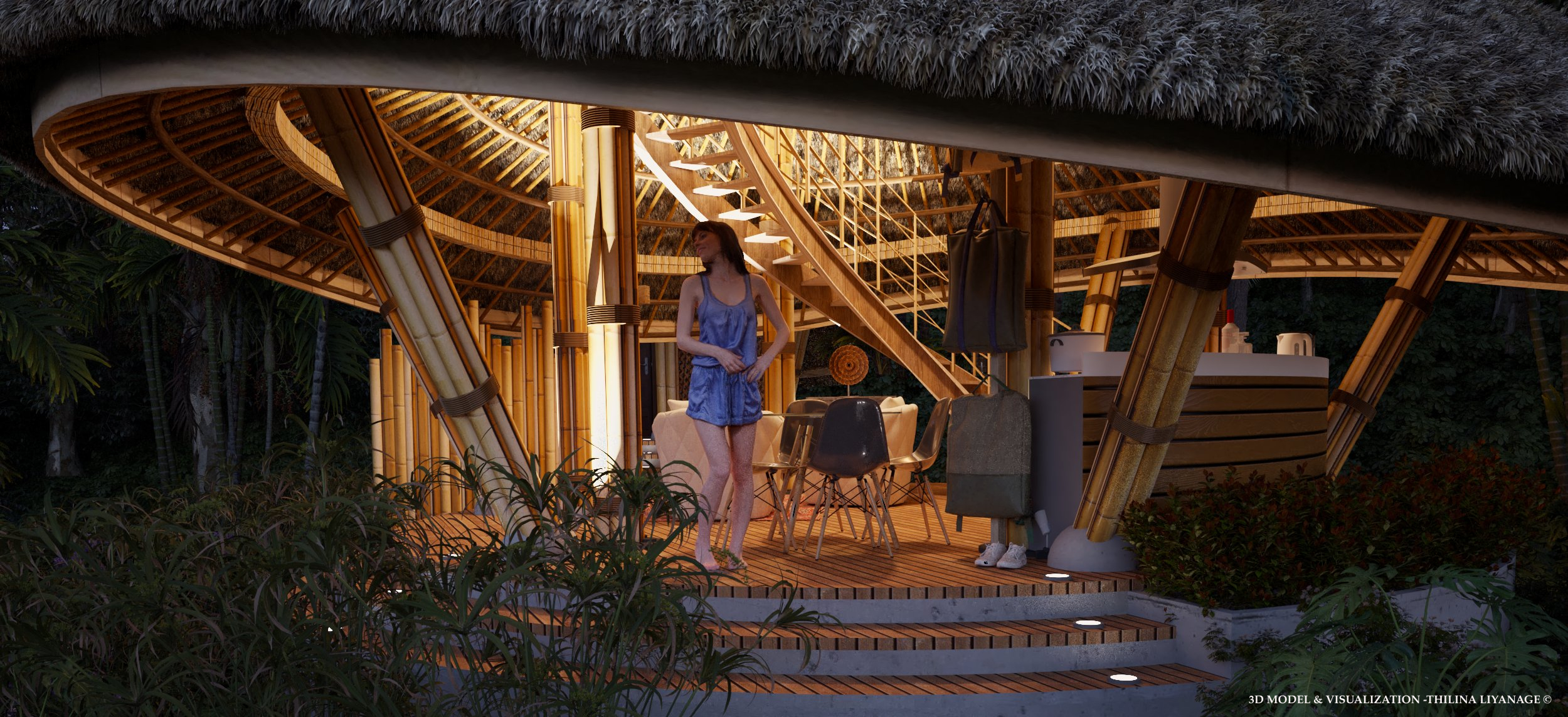 Architectural design，ecology，Vacation Villa，