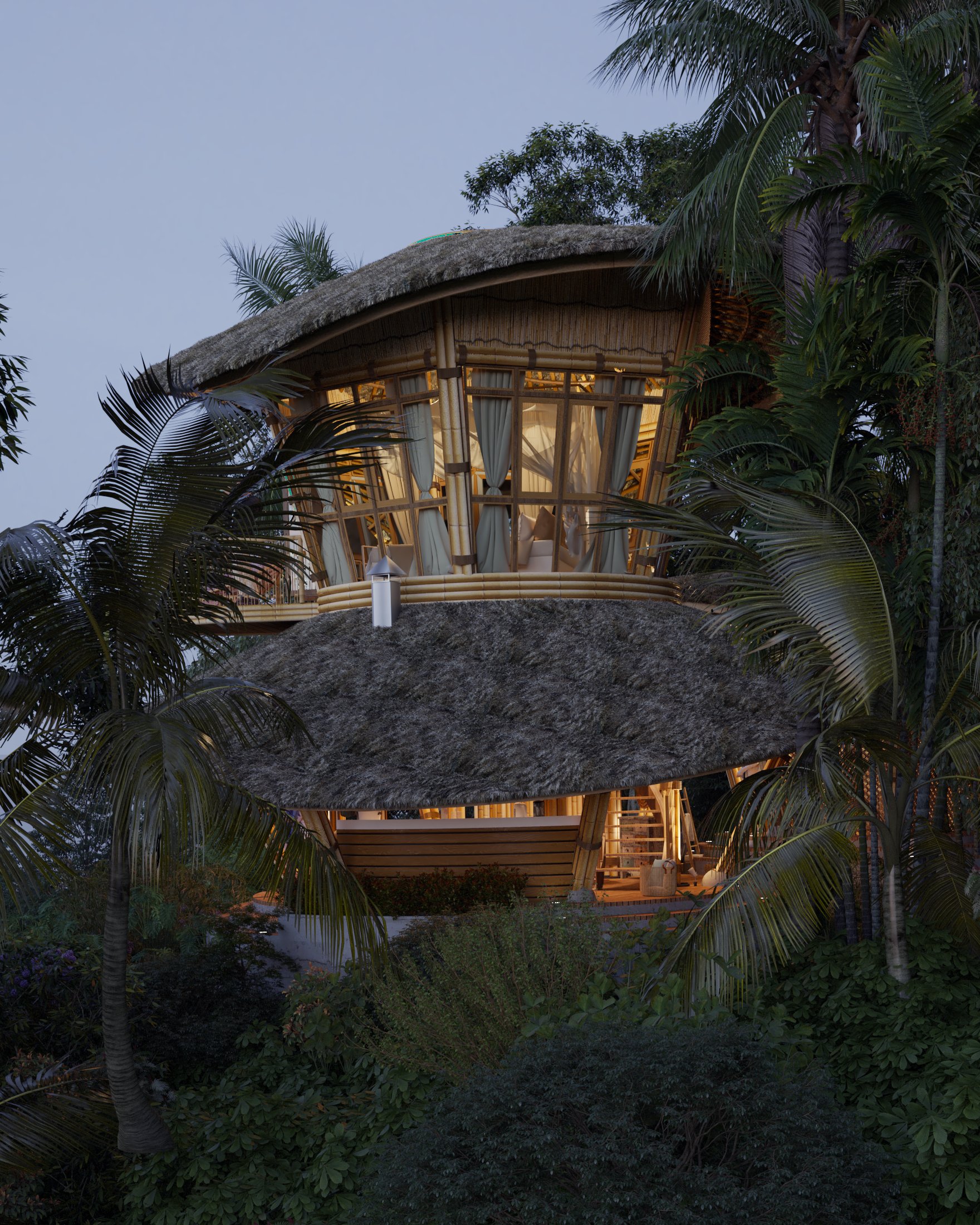 Architectural design，ecology，Vacation Villa，