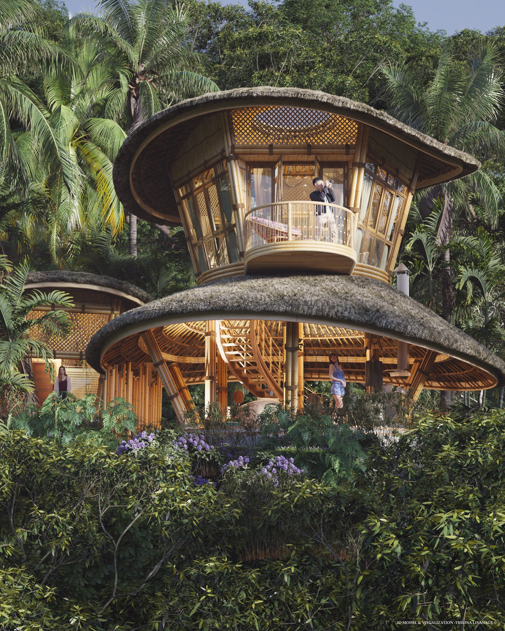 Architectural design，ecology，Vacation Villa，