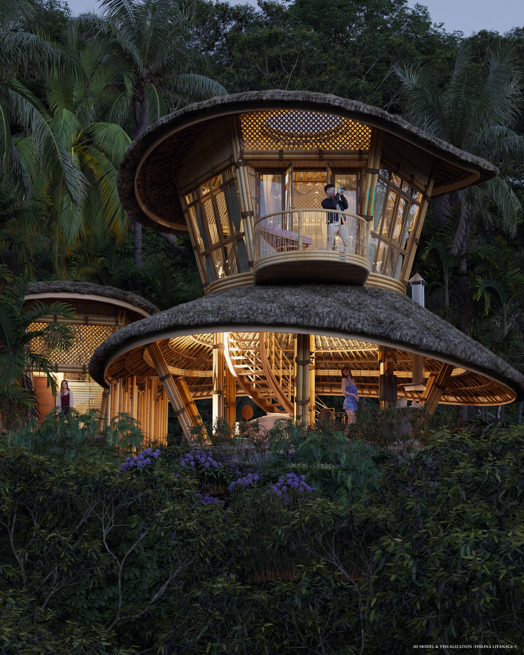 Architectural design，ecology，Vacation Villa，