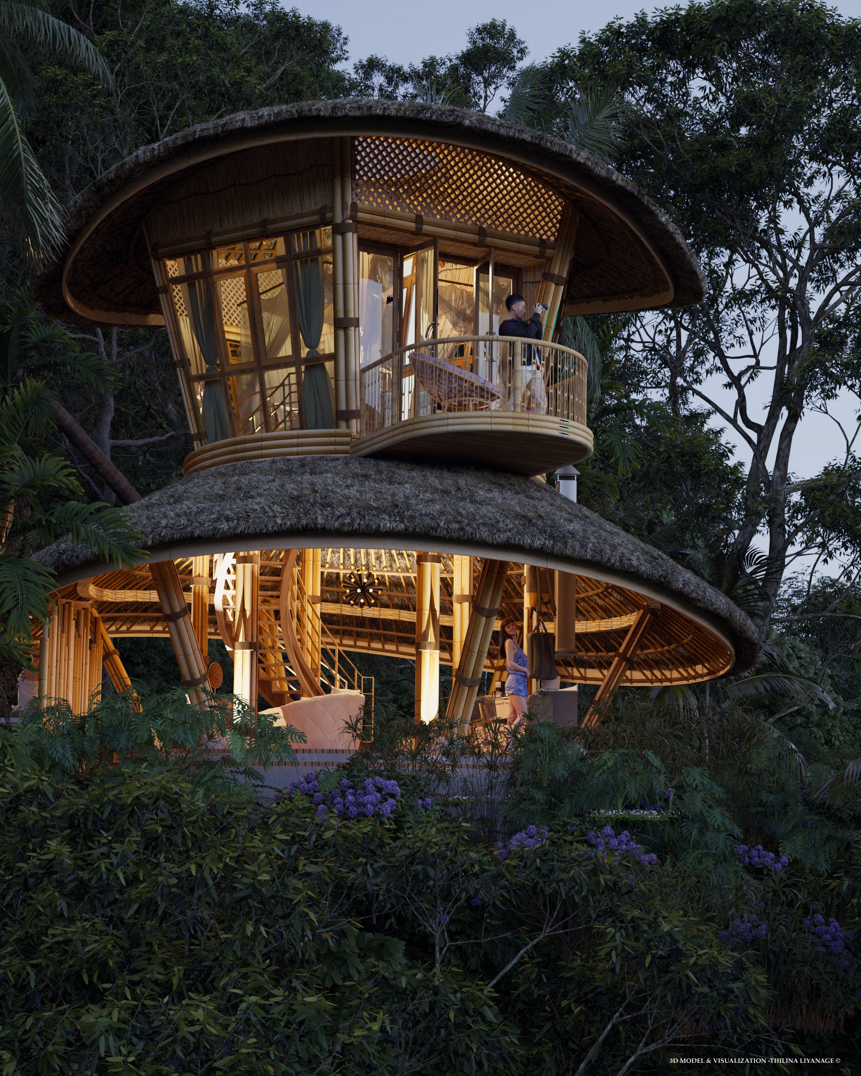 Architectural design，ecology，Vacation Villa，