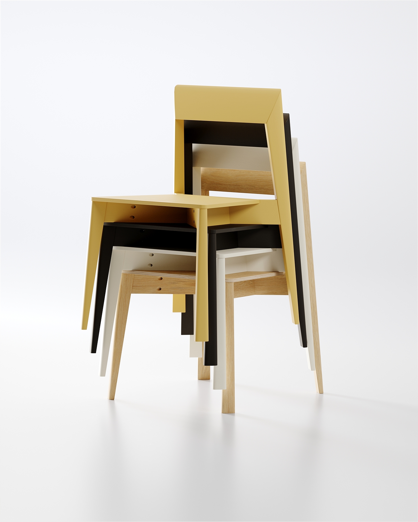 Tong，家具，餐椅组合，产品设计，
