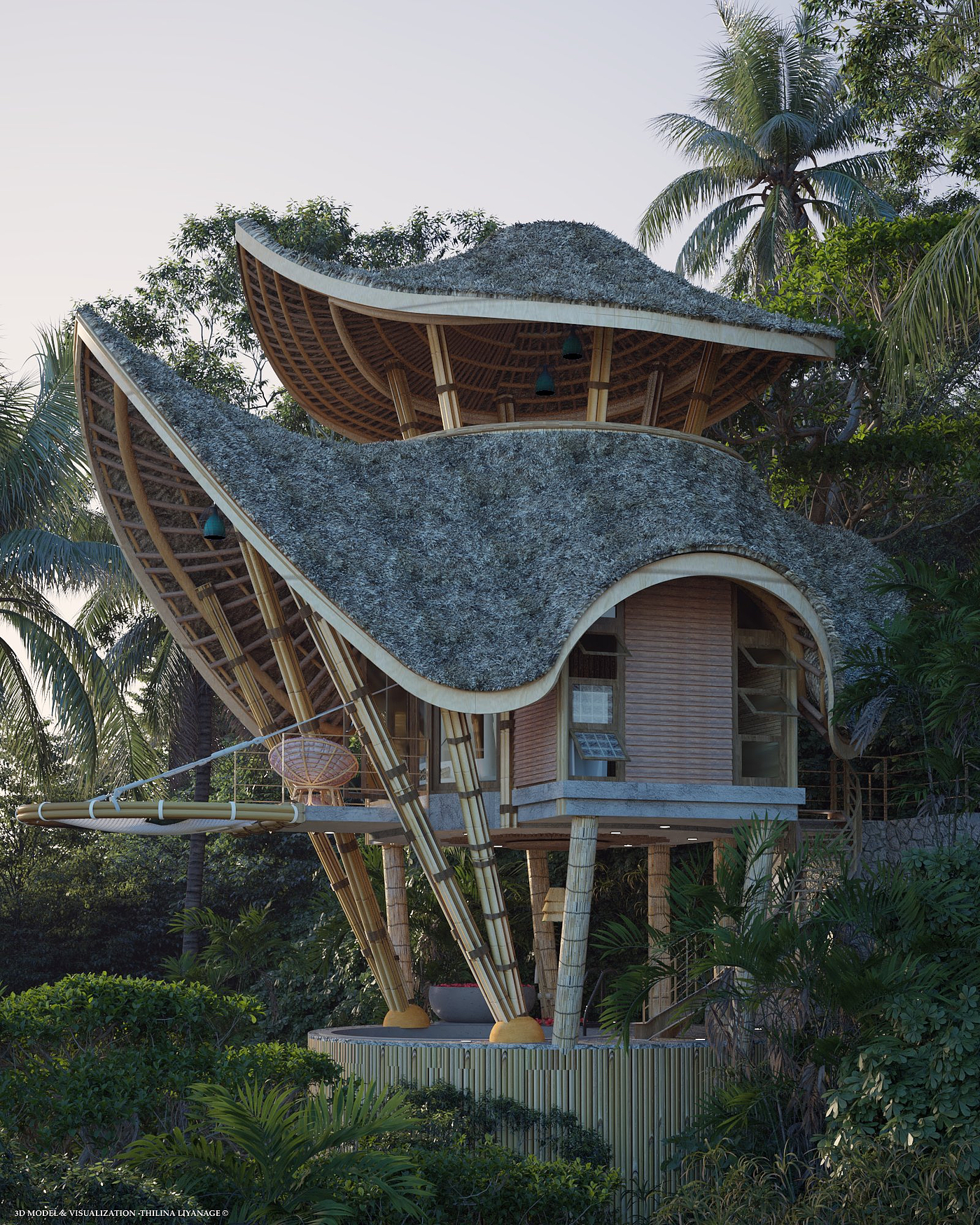 建筑设计，巴厘岛，生态，竹屋，