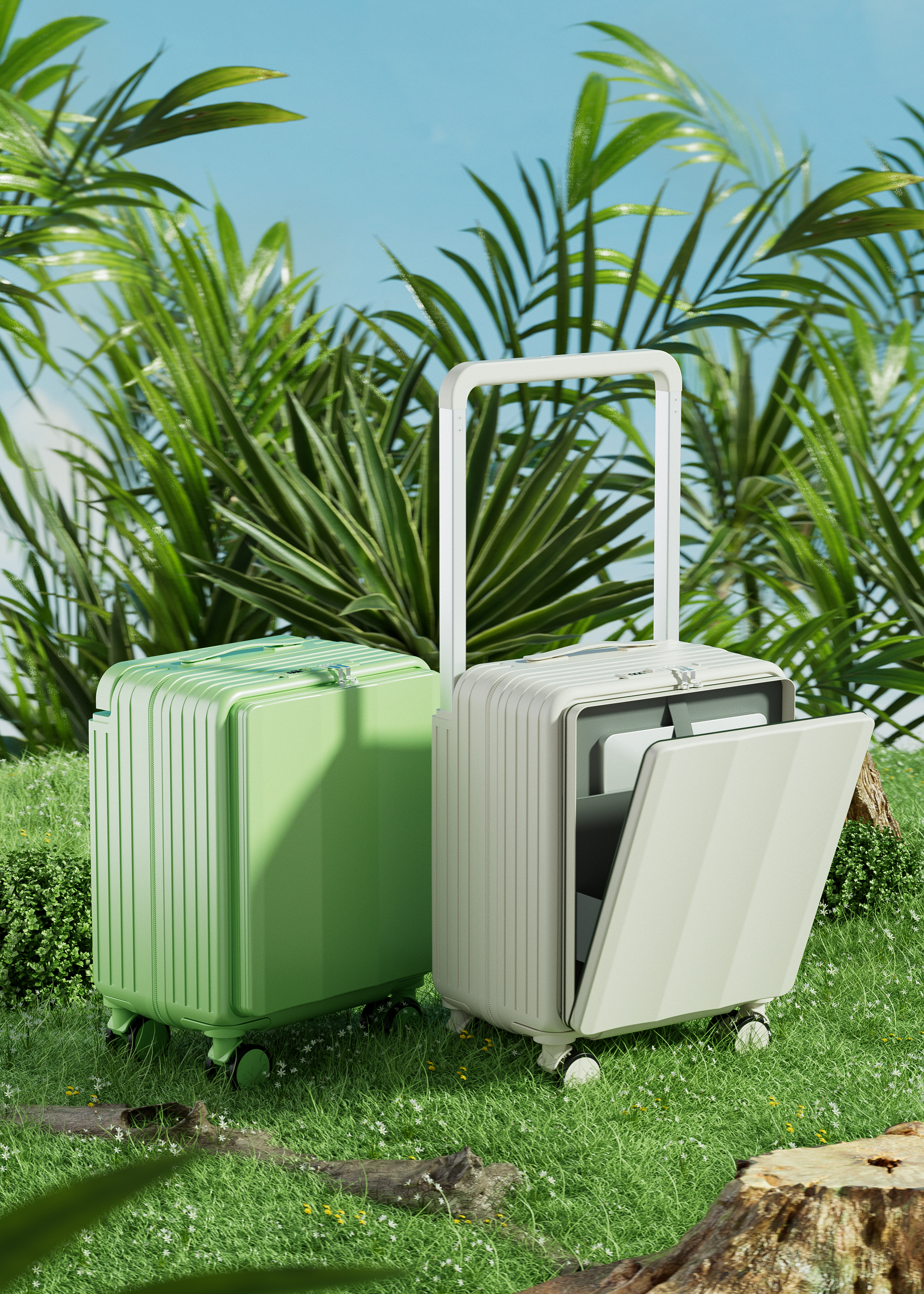 c4d，3D modeling，Product modeling，Product rendering，trunk，online retailers，