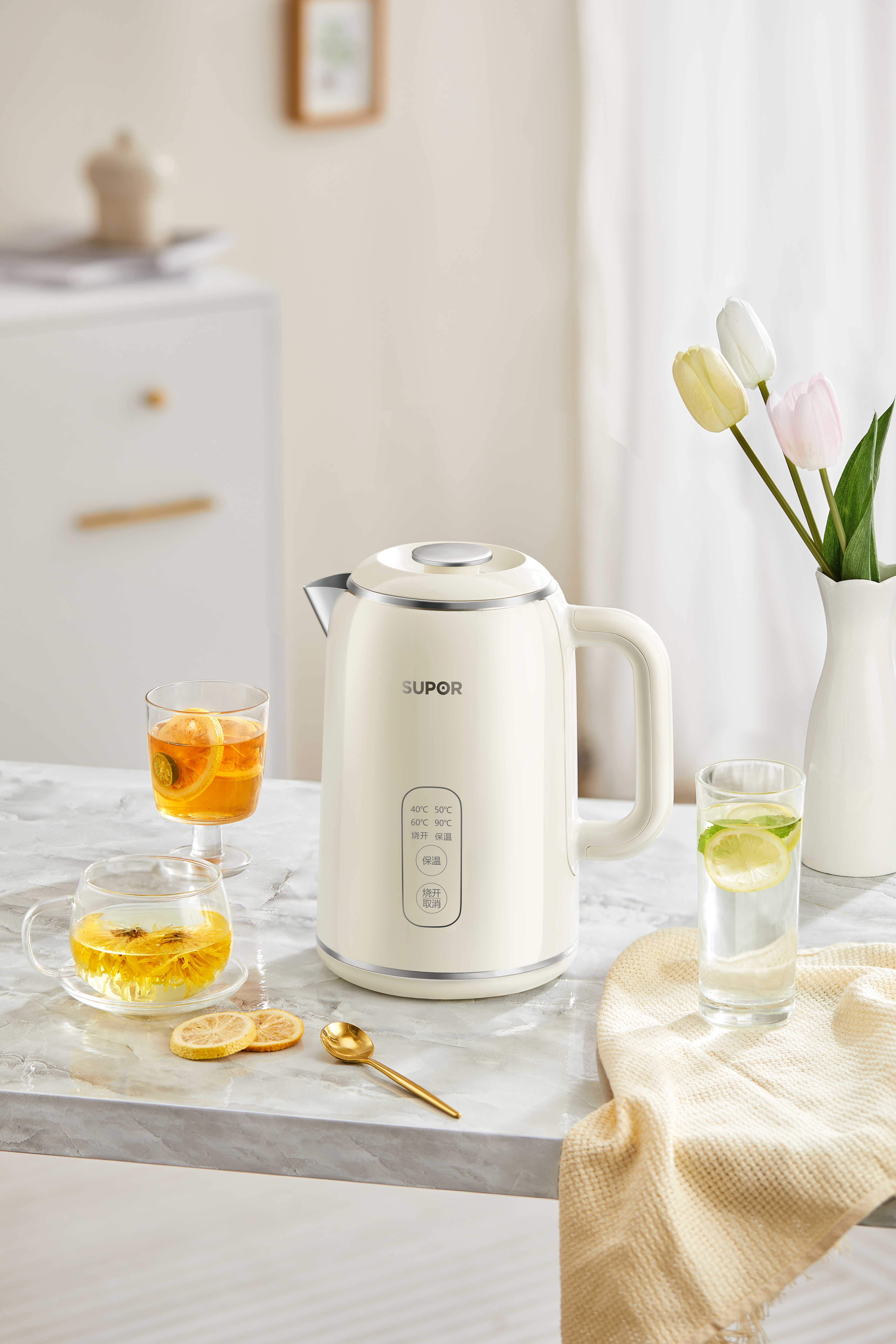 Retro，Home Furnishing，Electronic insulation electric kettle，