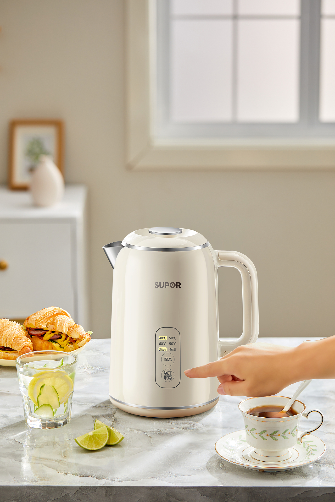 Retro，Home Furnishing，Electronic insulation electric kettle，