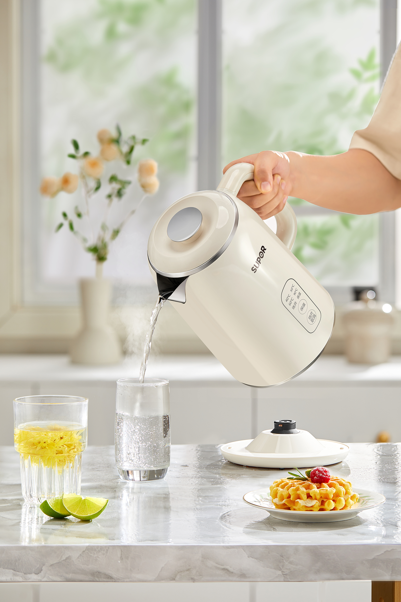 Retro，Home Furnishing，Electronic insulation electric kettle，