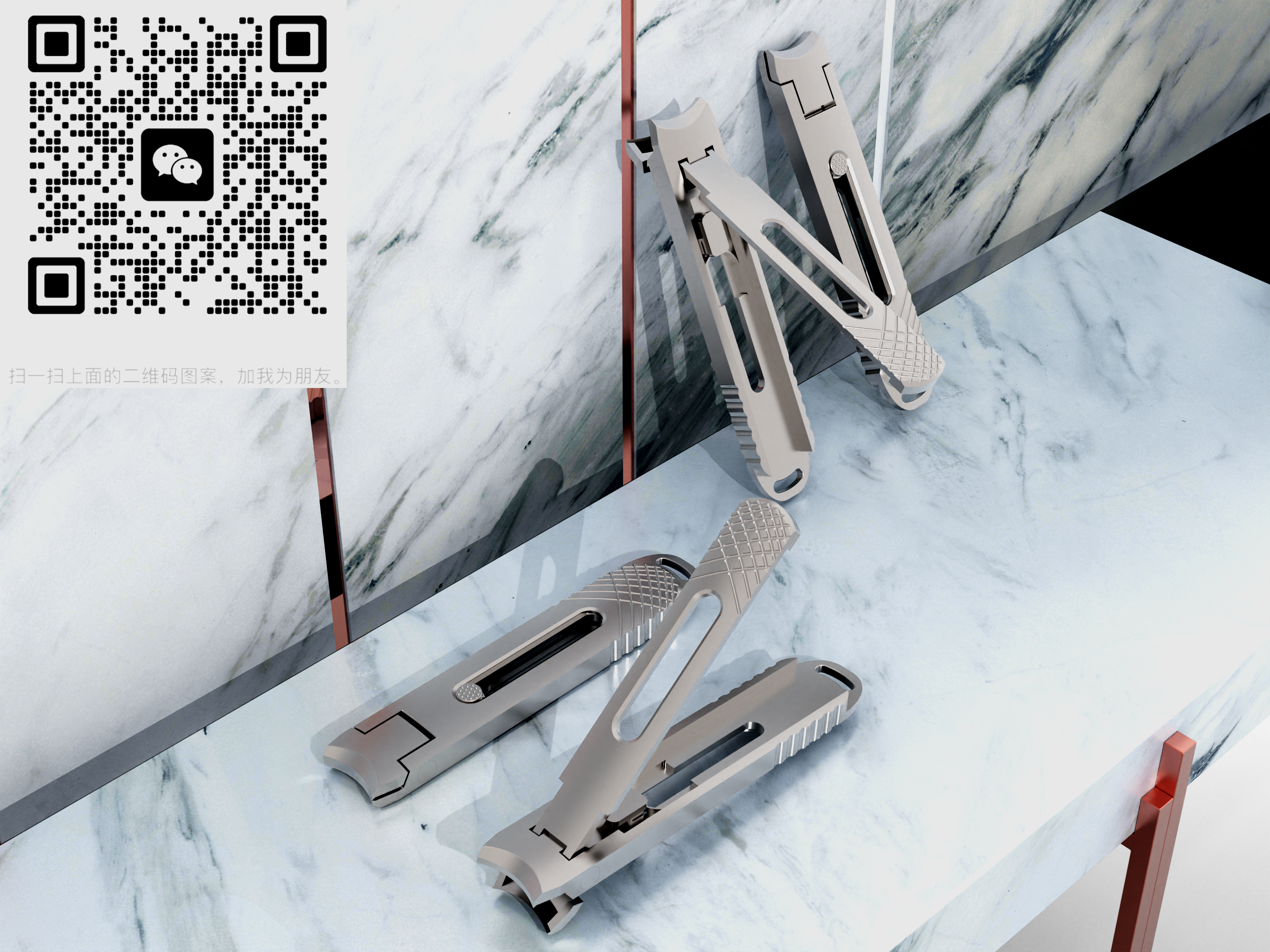 nail clippers，Steel spring latch，