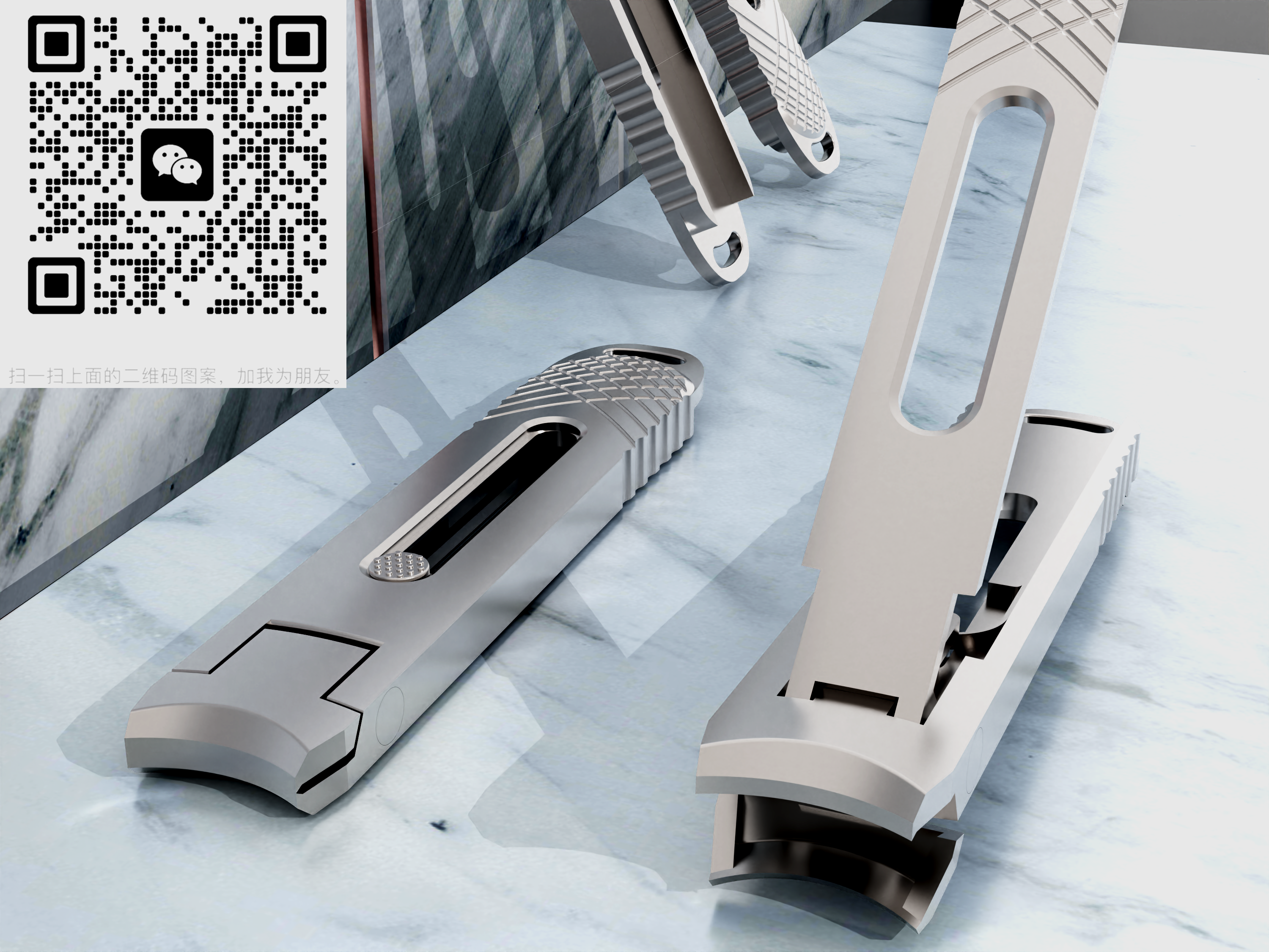 nail clippers，Steel spring latch，