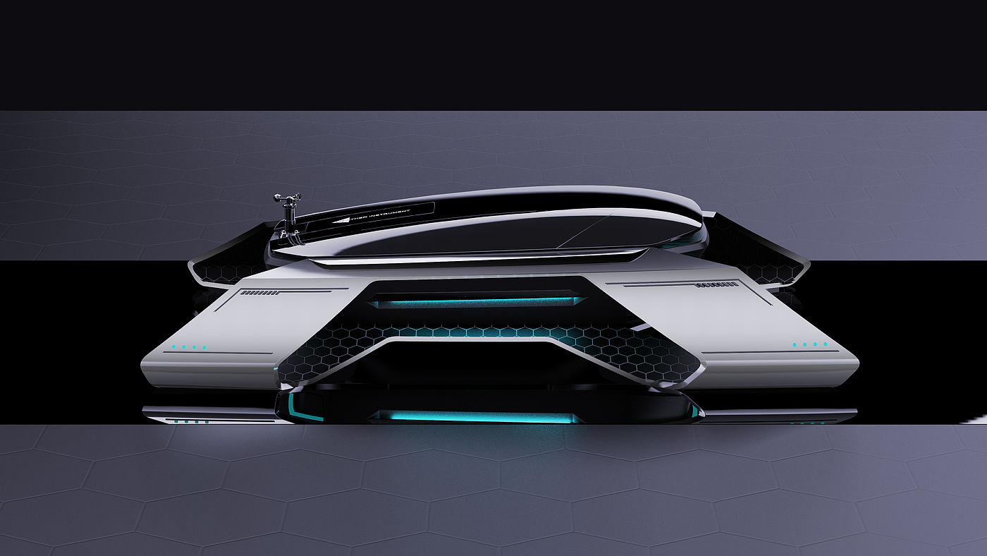 Concept, drone nest, sci-fi sense，