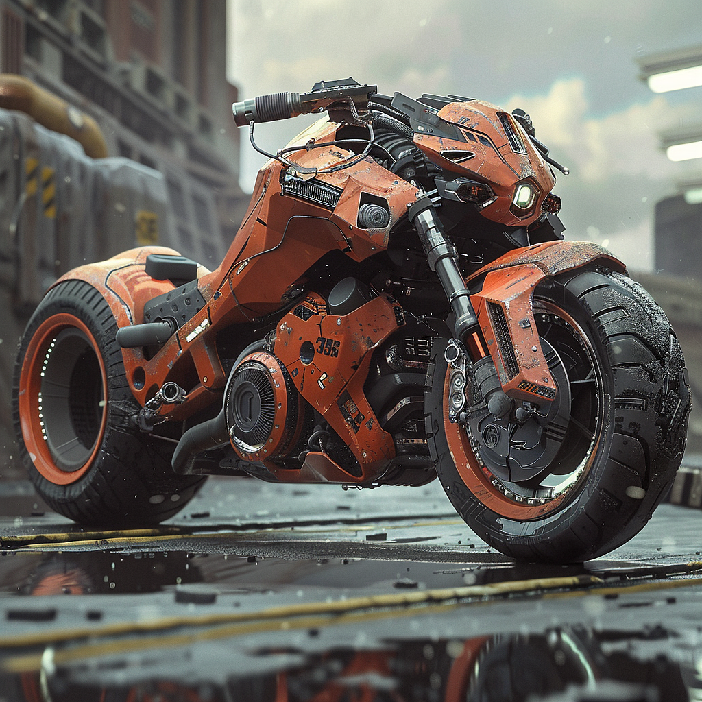 AIGC，motorcycle，vehicle，
