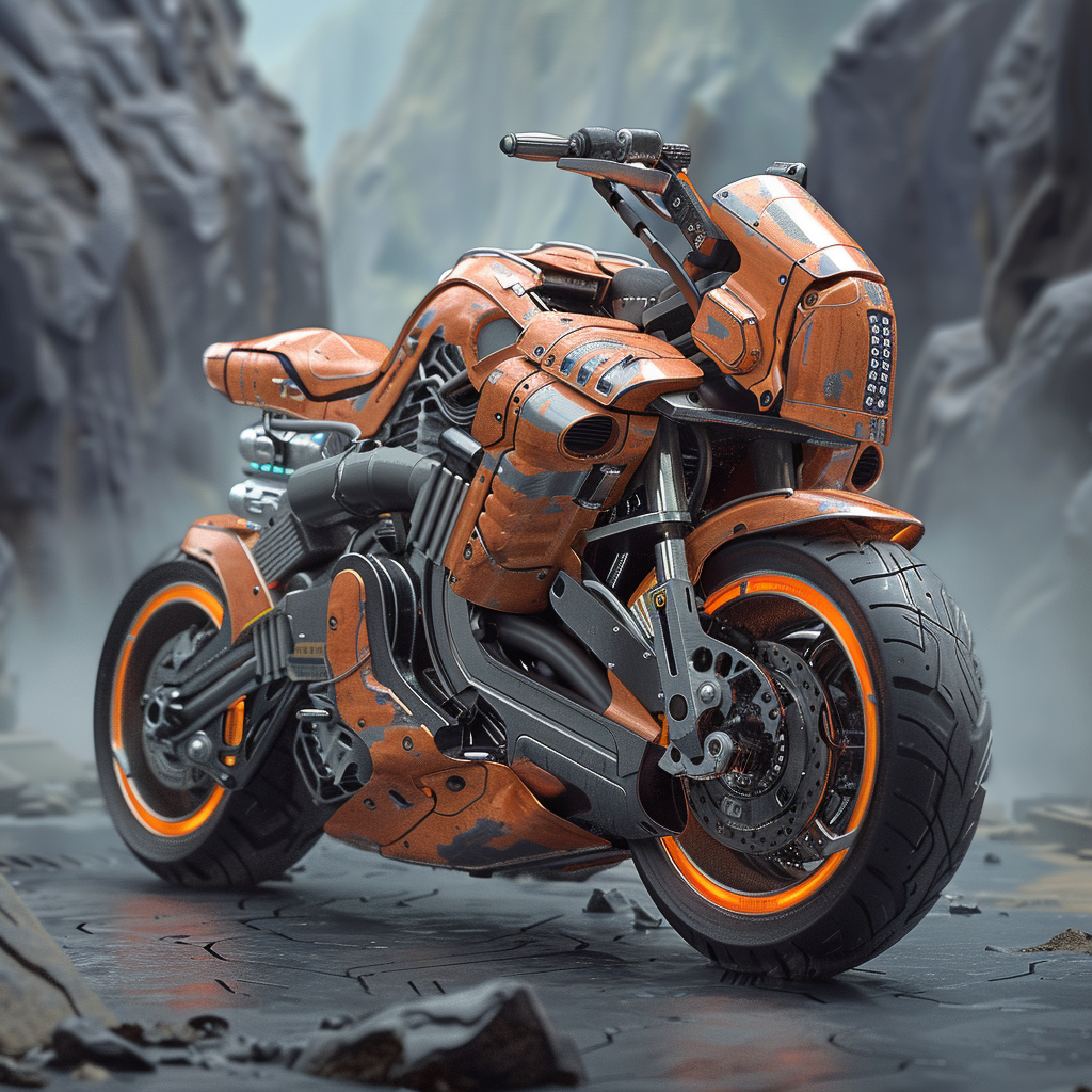 AIGC，motorcycle，vehicle，