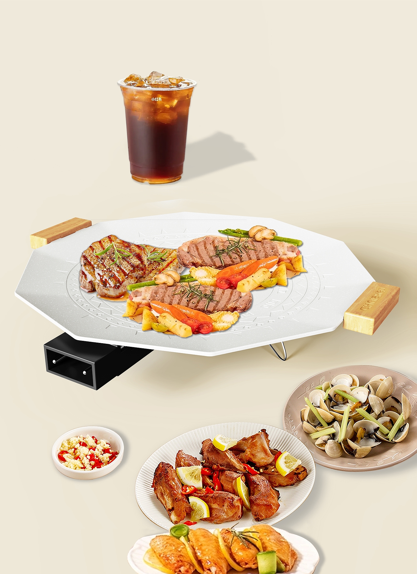 Electric baking pan，Baking，barbecue，Baking tray，Kitchen appliances，small home appliances，Kitchenware，Kitchen supplies，