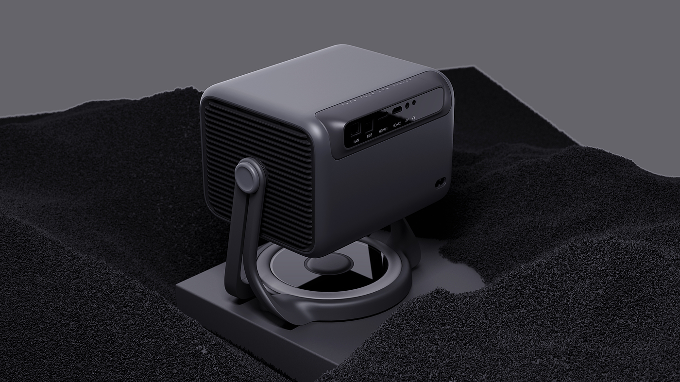 industrial design，Smart home，Mellow，Sense of science and technology，Simple, fashion，Projector design，Technological innovation，Entertainment equipment，