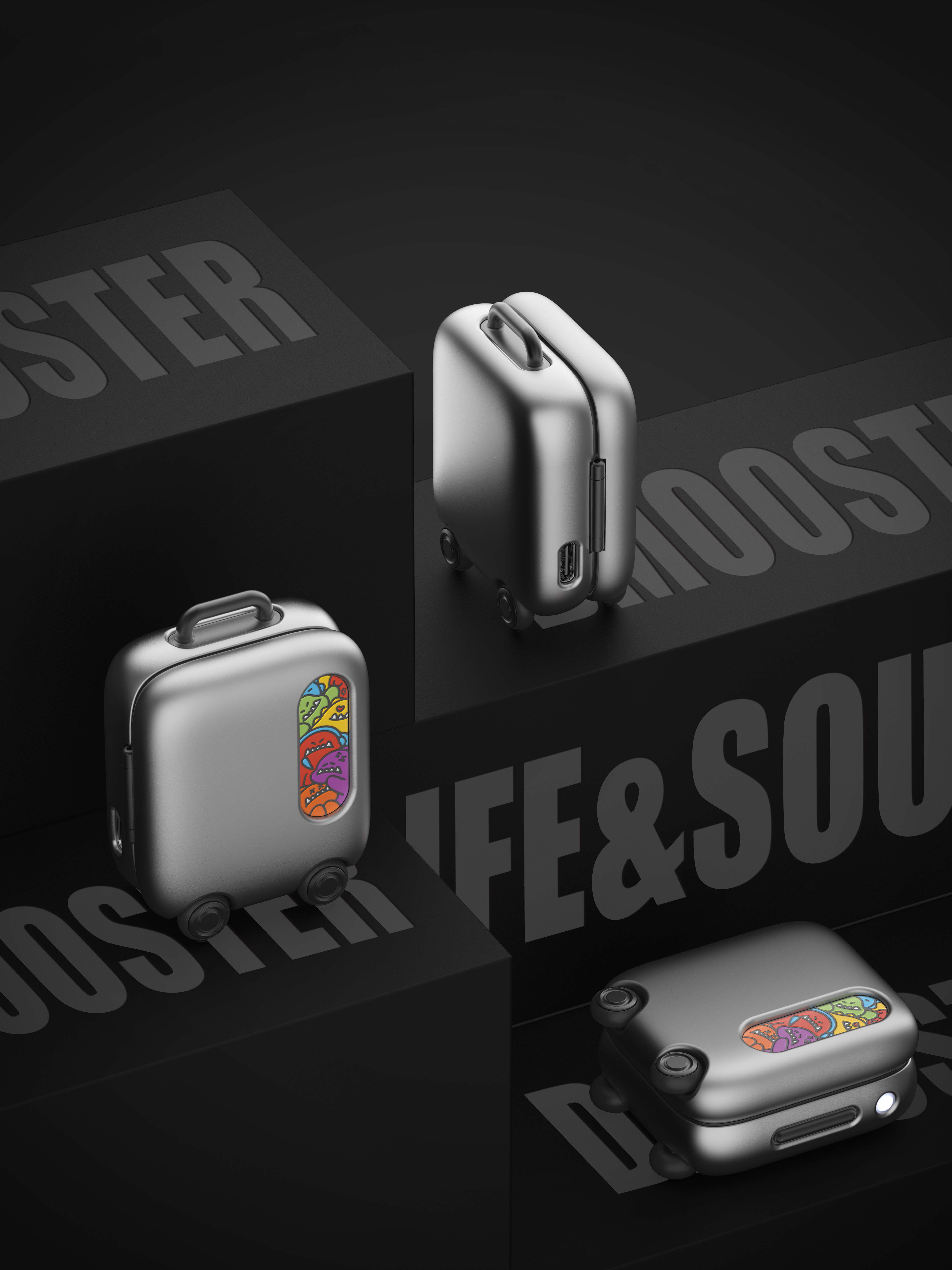 Big Monster，Bluetooth headset，dmooster，industrial design，3C products，IP，brand，Chaopin，