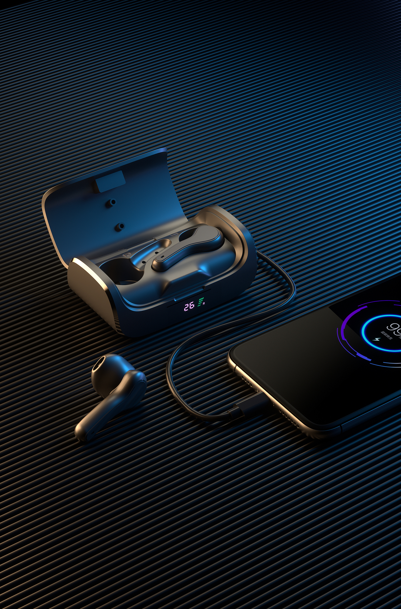 c4d，C4D modeling，C4D rendering，headset，online retailers，3D modeling，3D rendering，
