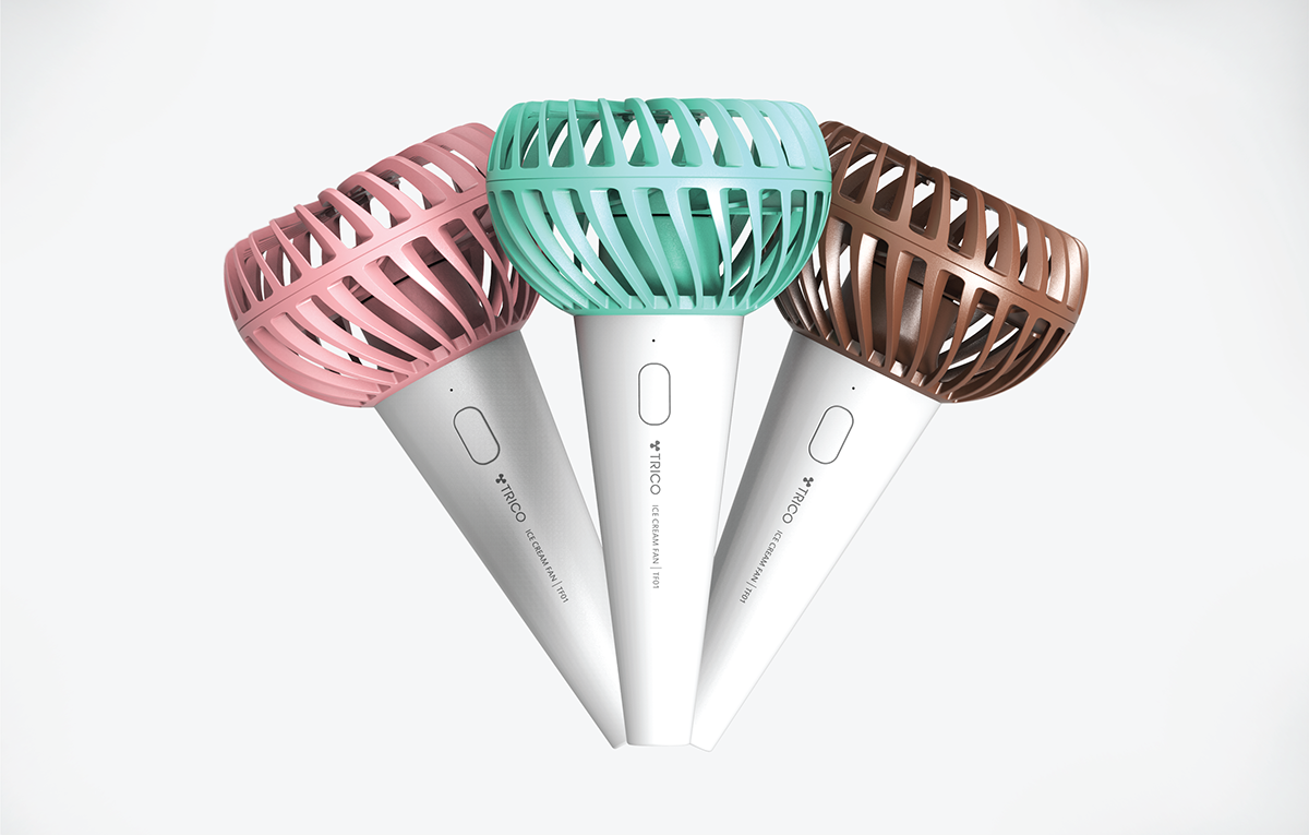 Fan，triangle，ice cream，