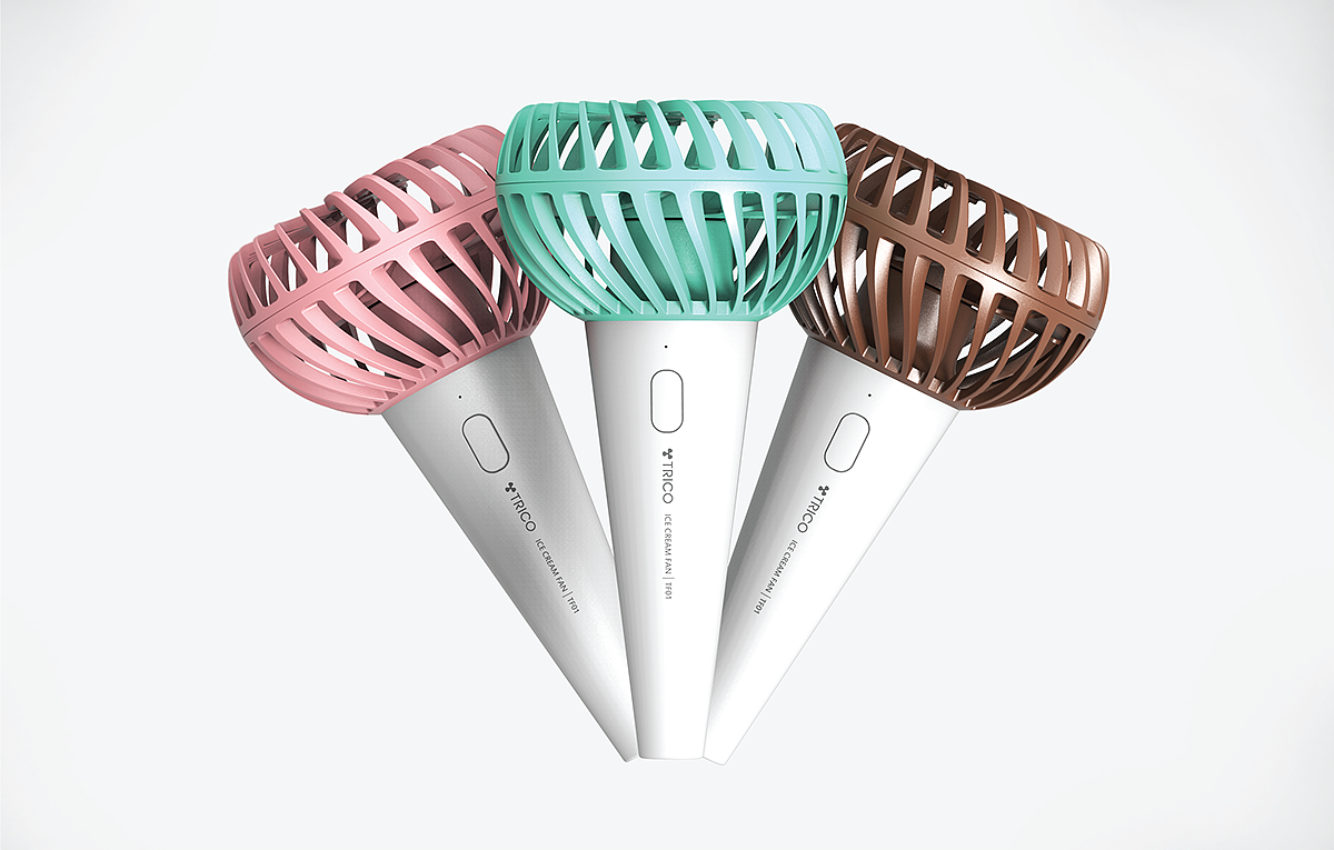 Fan，triangle，ice cream，