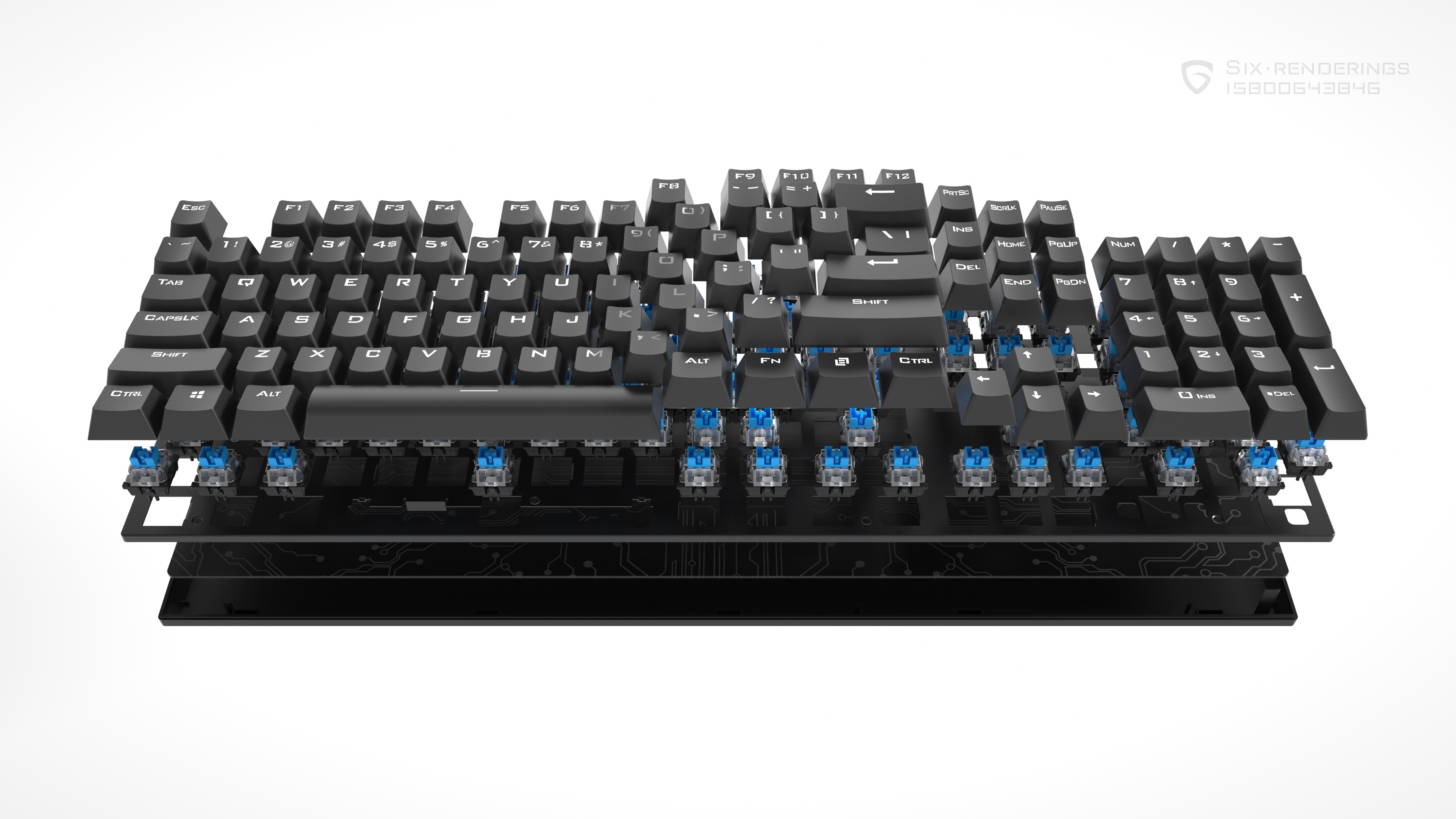 Keyboard rendering，Electronics，keyboard，customized keyboard，Render，
