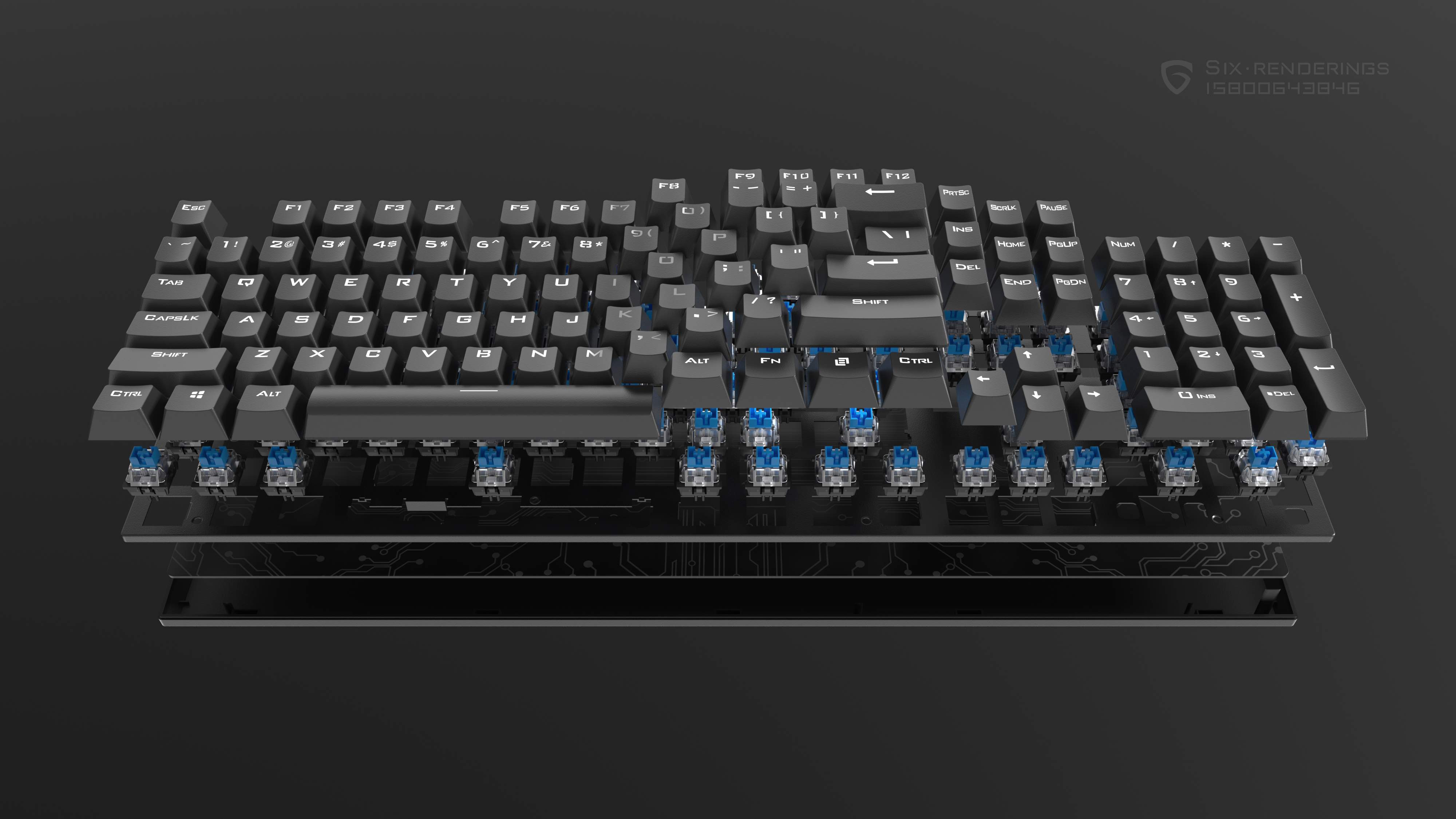 Keyboard rendering，Electronics，keyboard，customized keyboard，Render，