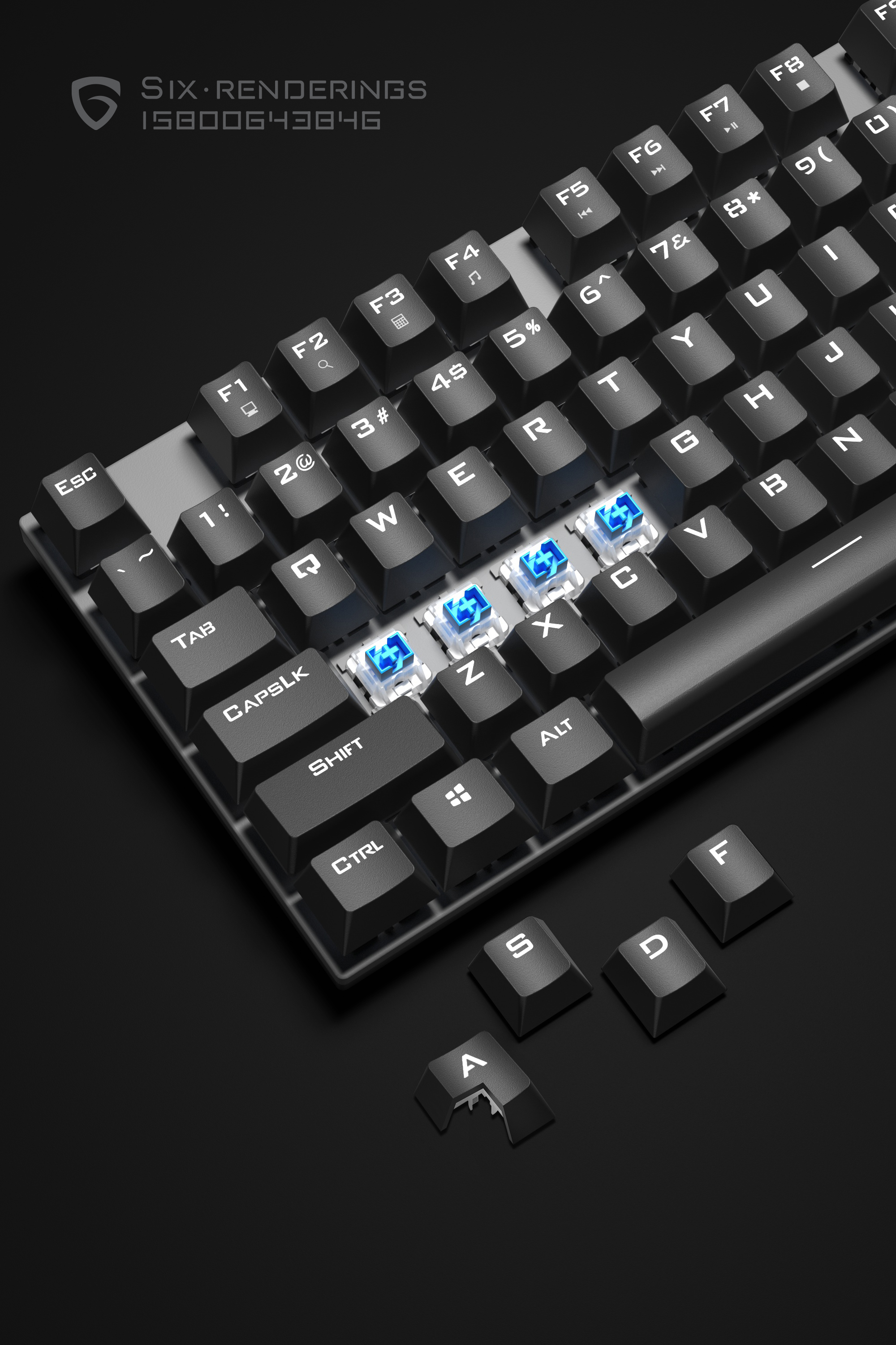 Keyboard rendering，Electronics，keyboard，customized keyboard，Render，