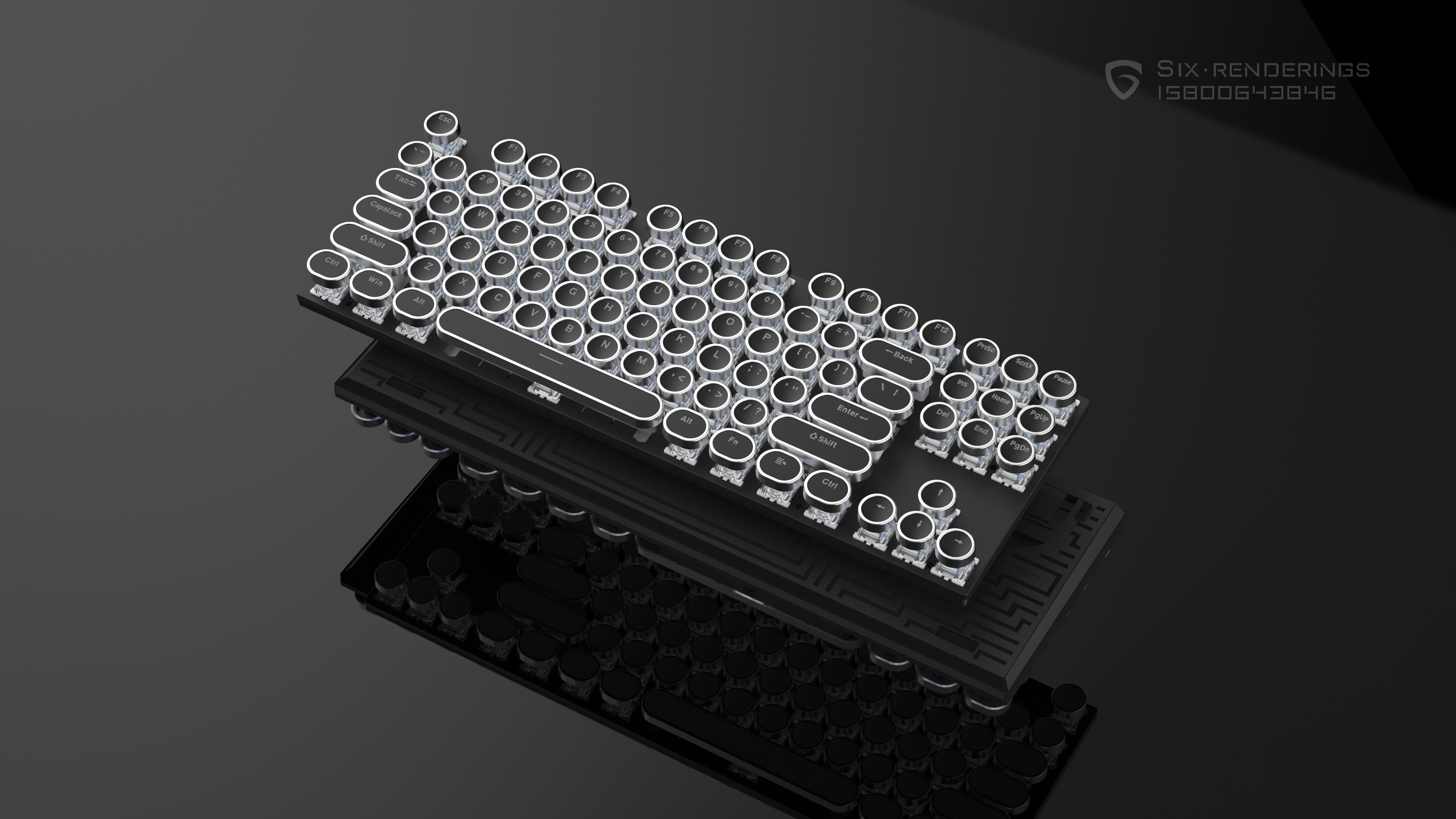 Keyboard rendering，Electronics，keyboard，customized keyboard，Render，