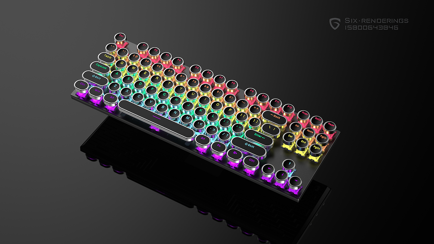 键盘渲染，数码产品，键盘，客制化键盘，渲染，