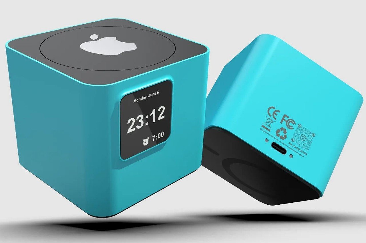 Apple，concept，alarm clock，Design，Simplicity，leisure time，