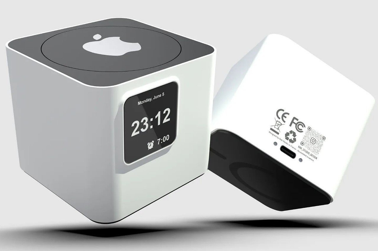 Apple，concept，alarm clock，Design，Simplicity，leisure time，