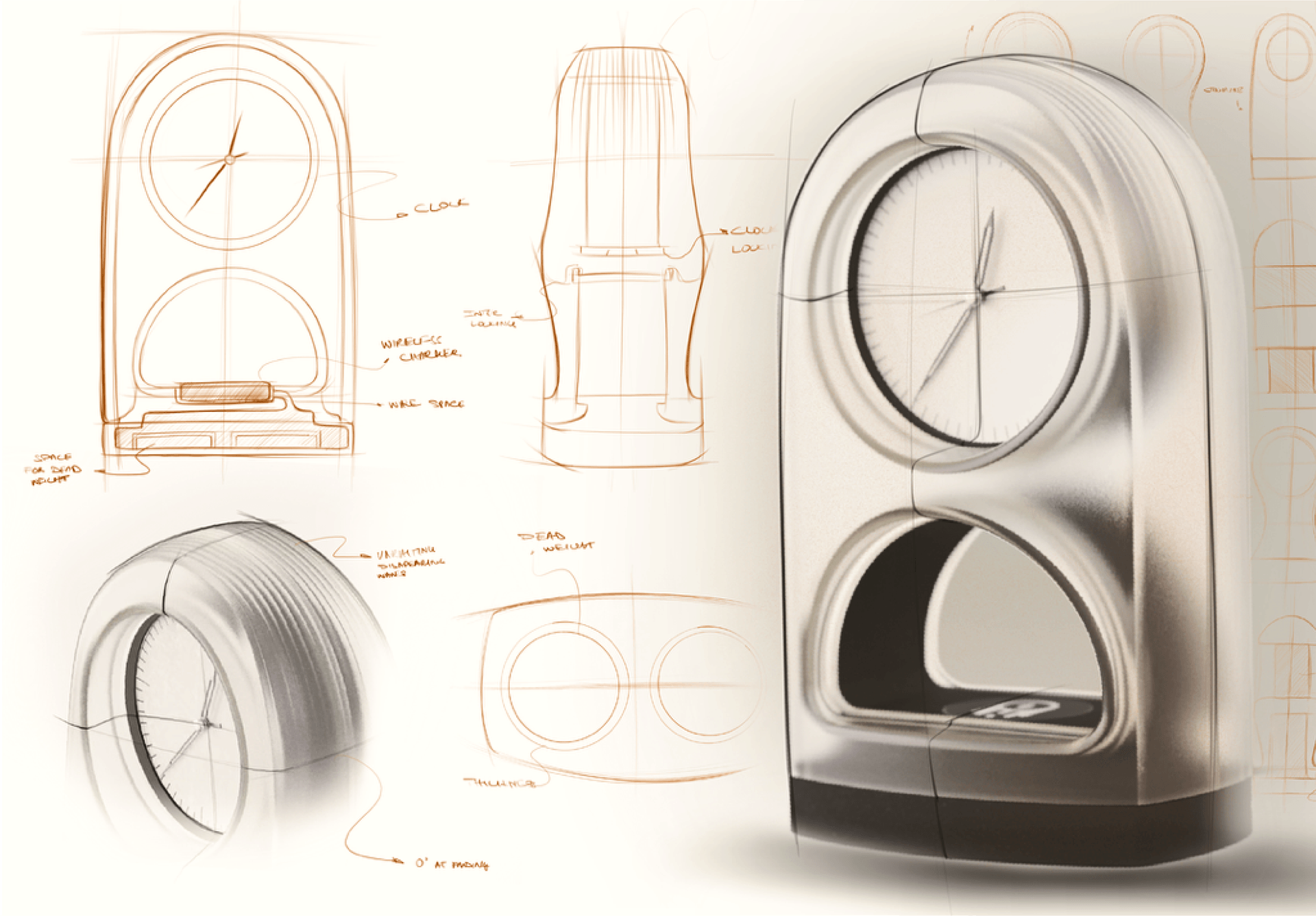 clocks and watches，Wireless charging，multi-function，