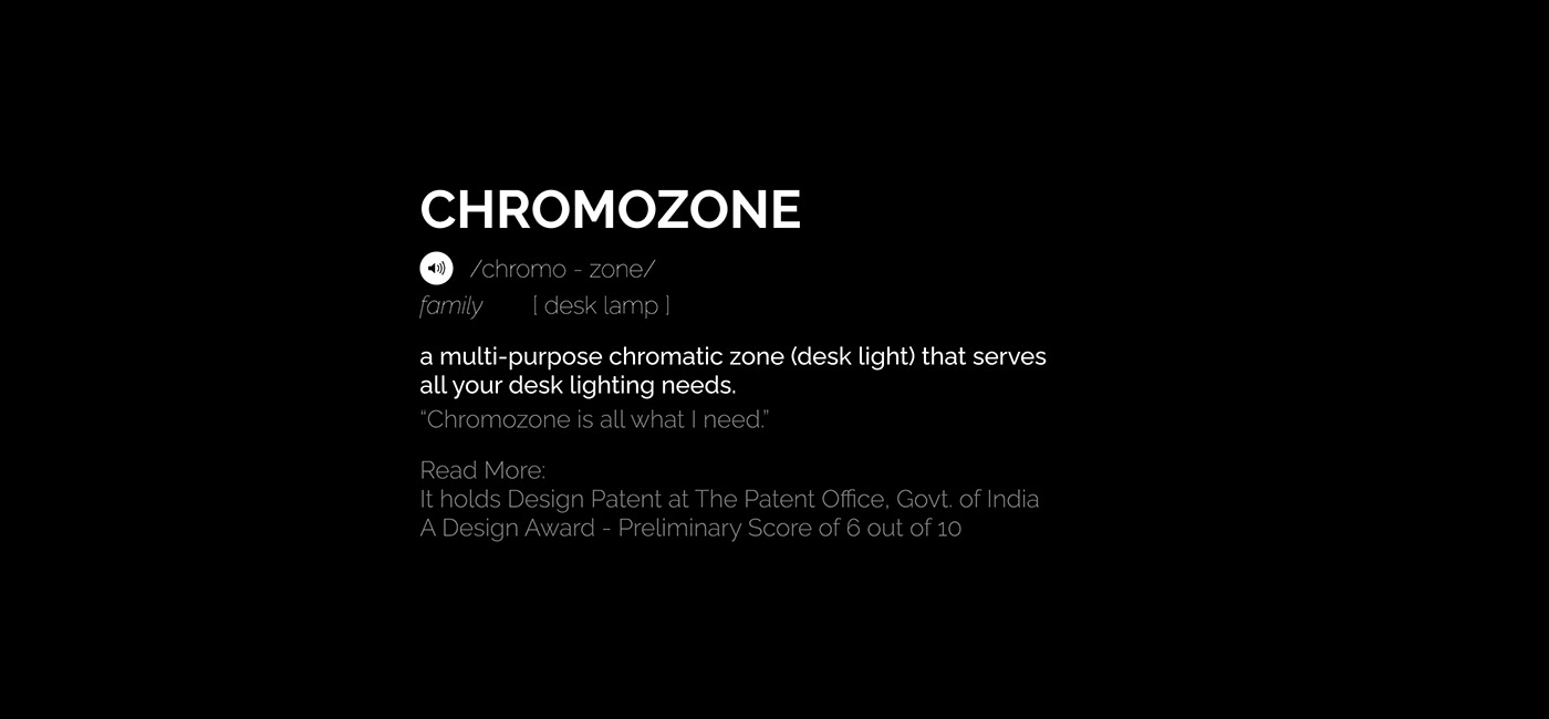 lighting，lighting，product design，CHROMOZONE，
