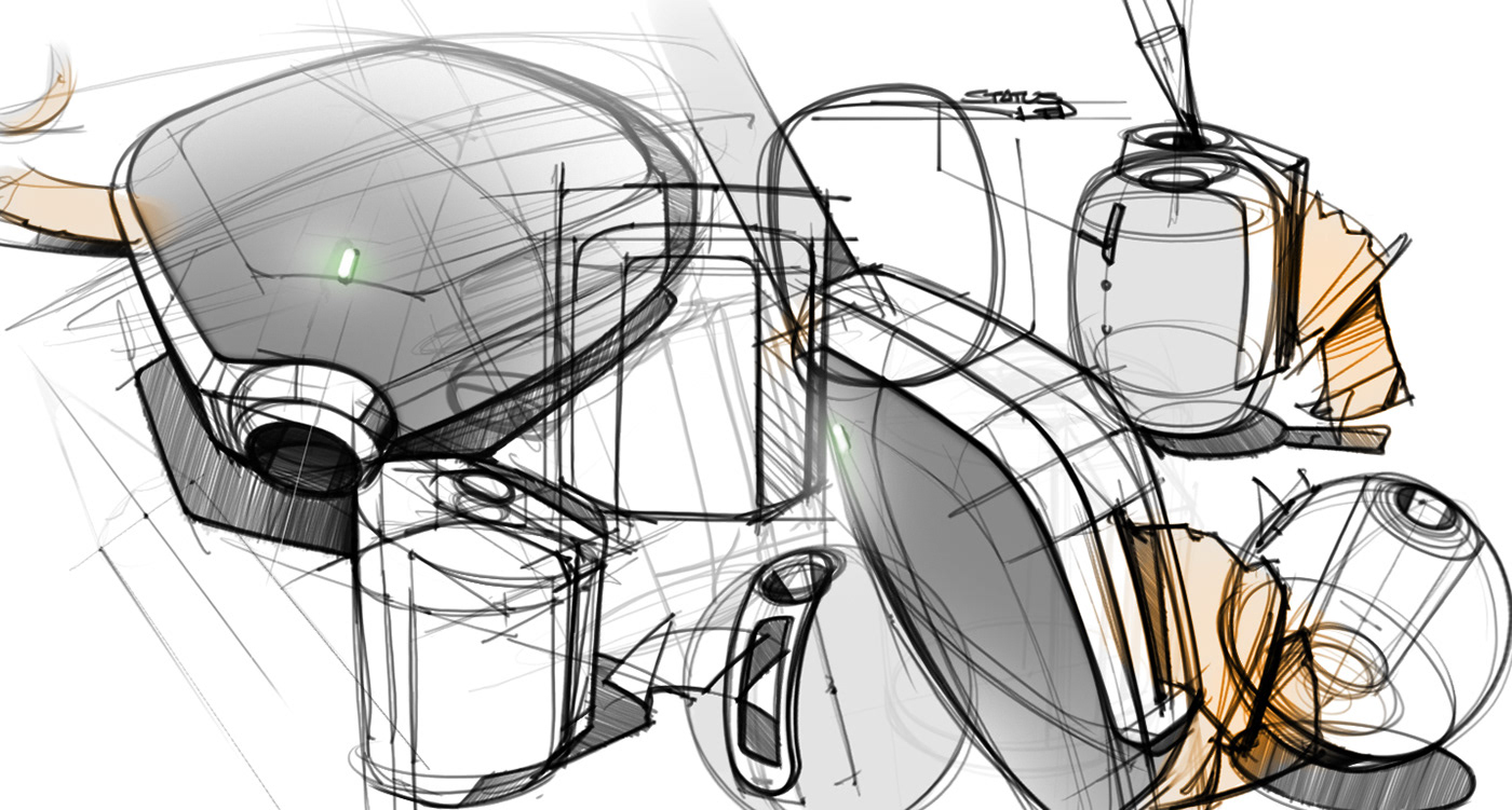 sketch，Hand drawn，product design，