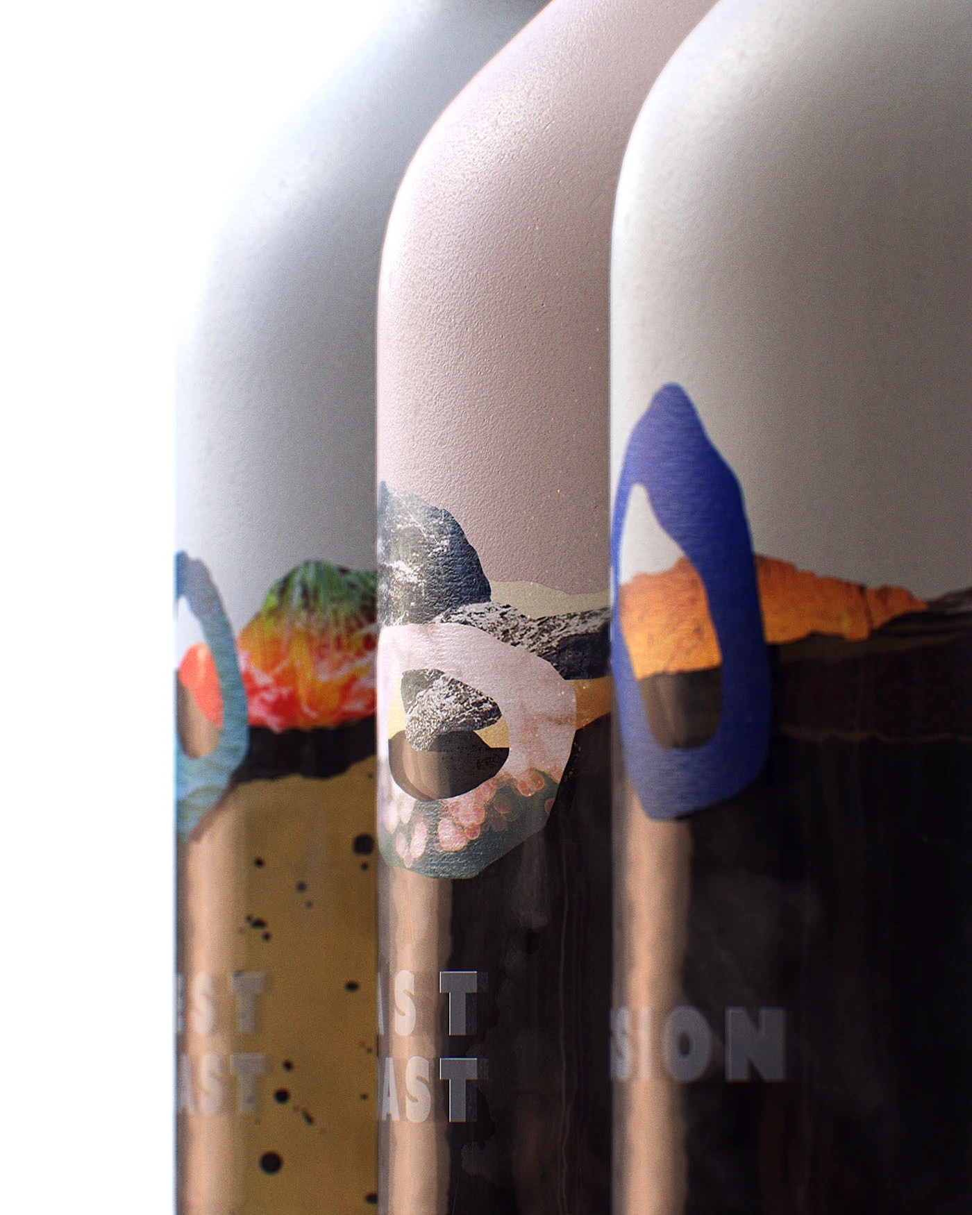 industrial design，packing，Beer bottle，brand，adventure，Waves and Trails，