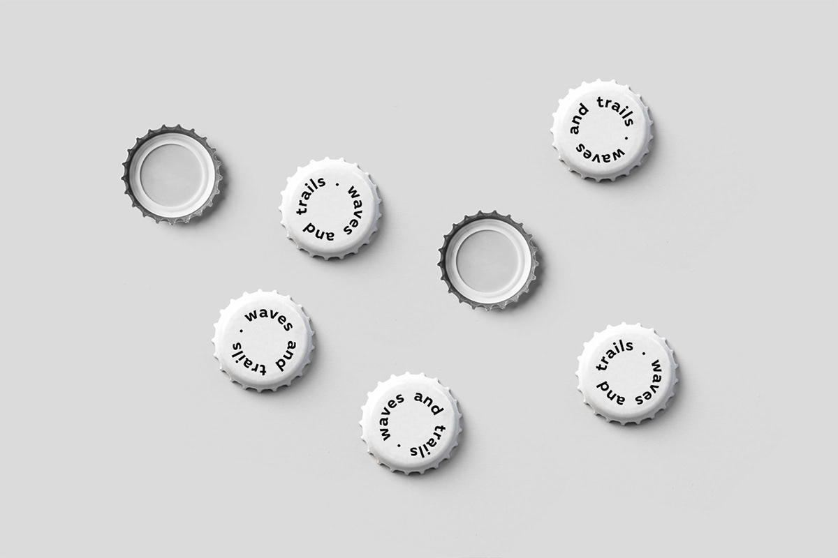 industrial design，packing，Beer bottle，brand，adventure，Waves and Trails，