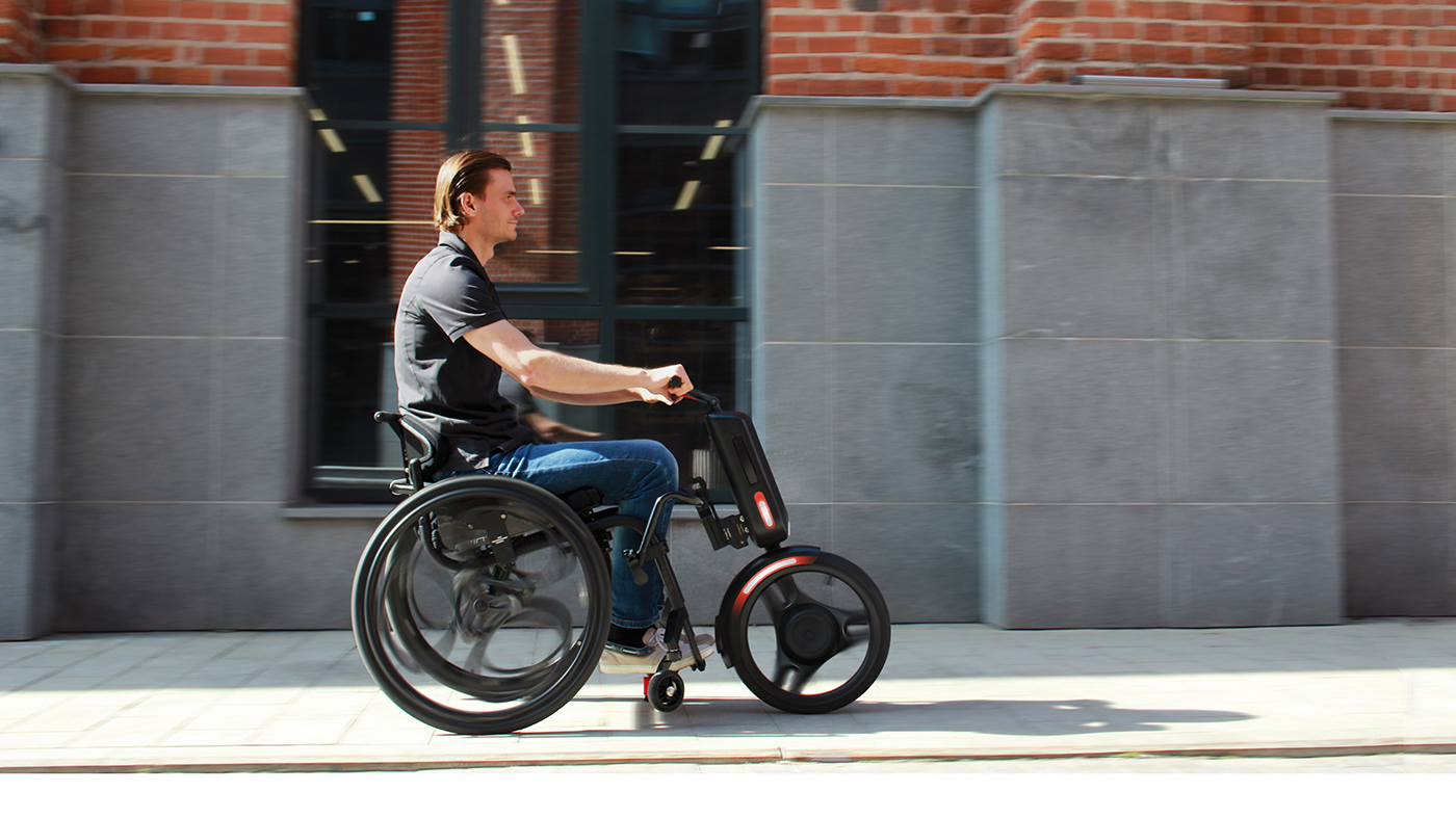 UNAwheel，product design，Intelligent wheelchair，Power Supplies，