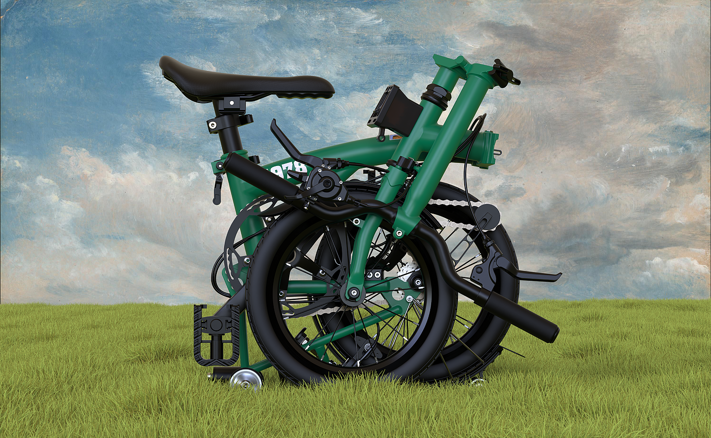 加菲猫，折叠自行车，轻便，环保，