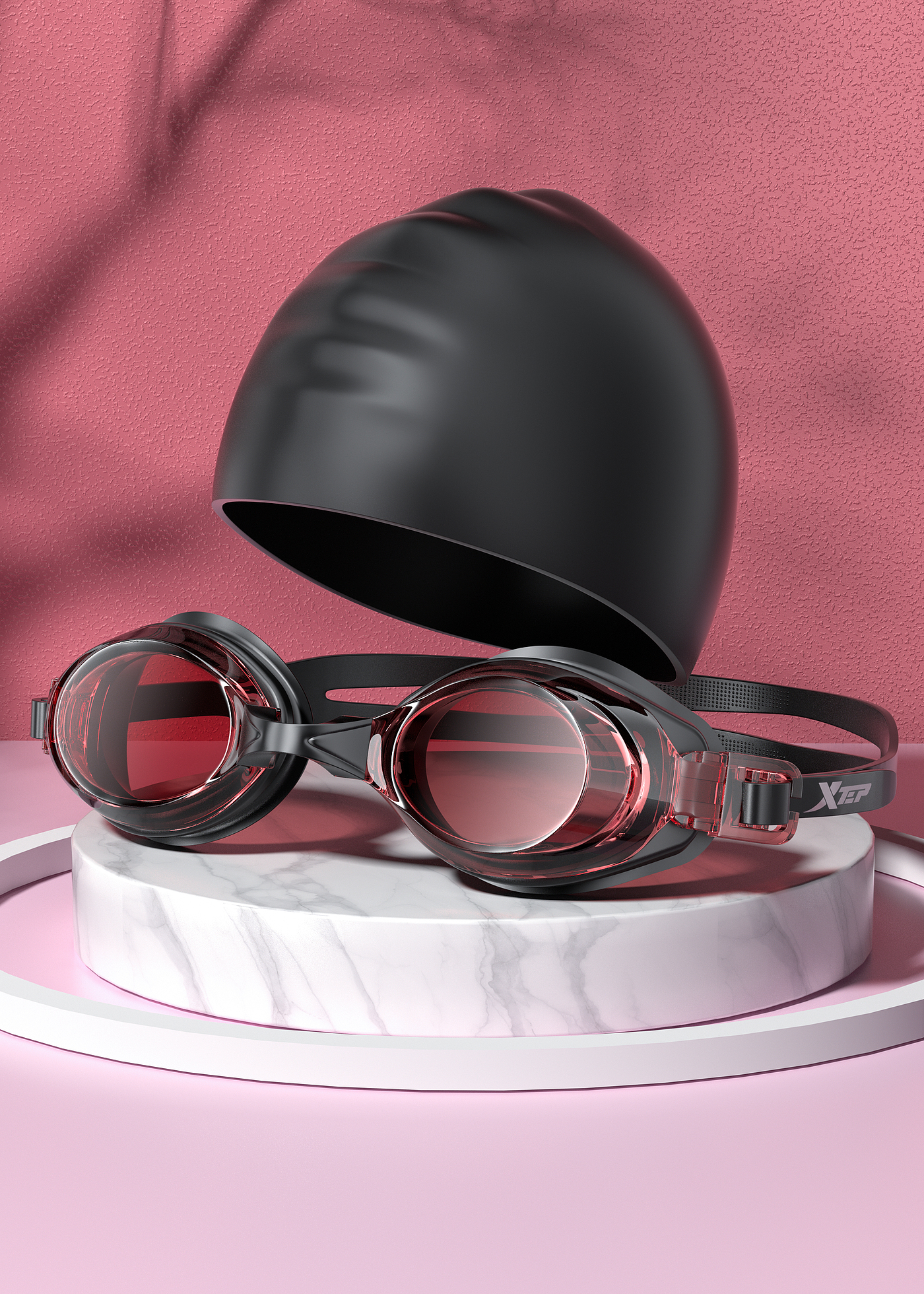 c4d，Product rendering，Product modeling，3D modeling，3D rendering，online retailers，C4D modeling，Swimming goggles，