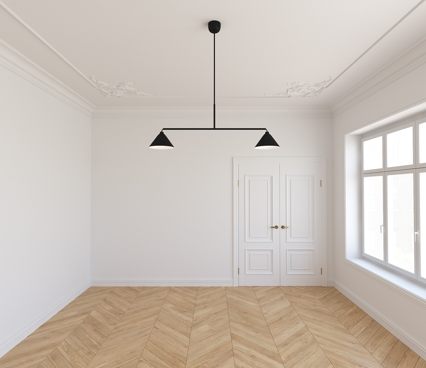 lamps and lanterns，balance，black and white，Stir Duo Lamp，