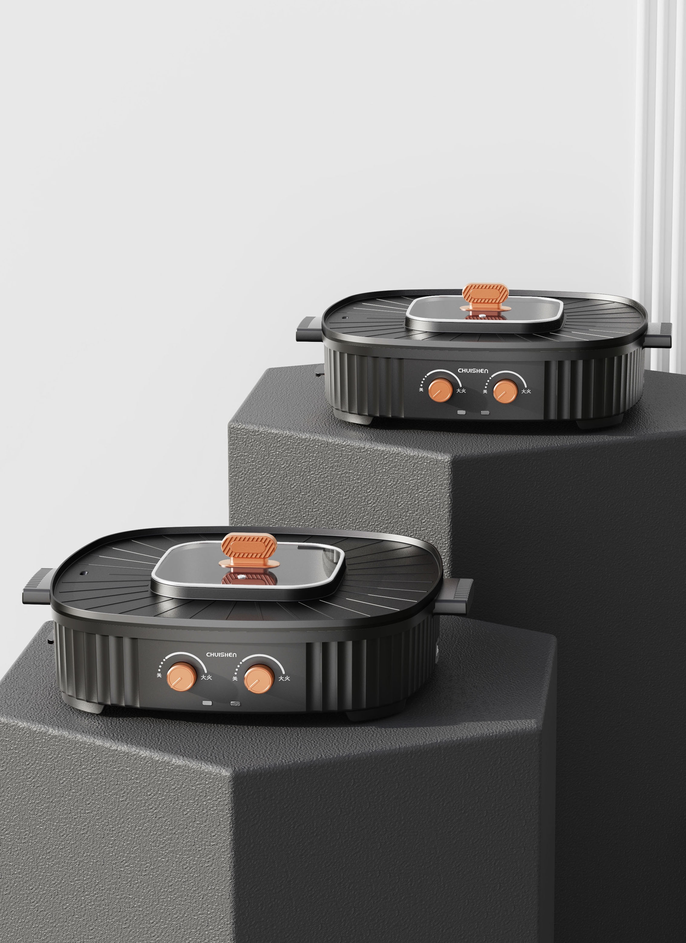 Baking，Rinse and bake integrated pot，Kitchenware，Kitchen appliances，small home appliances，Hot Pot，Electric baking pan，Baking tray，