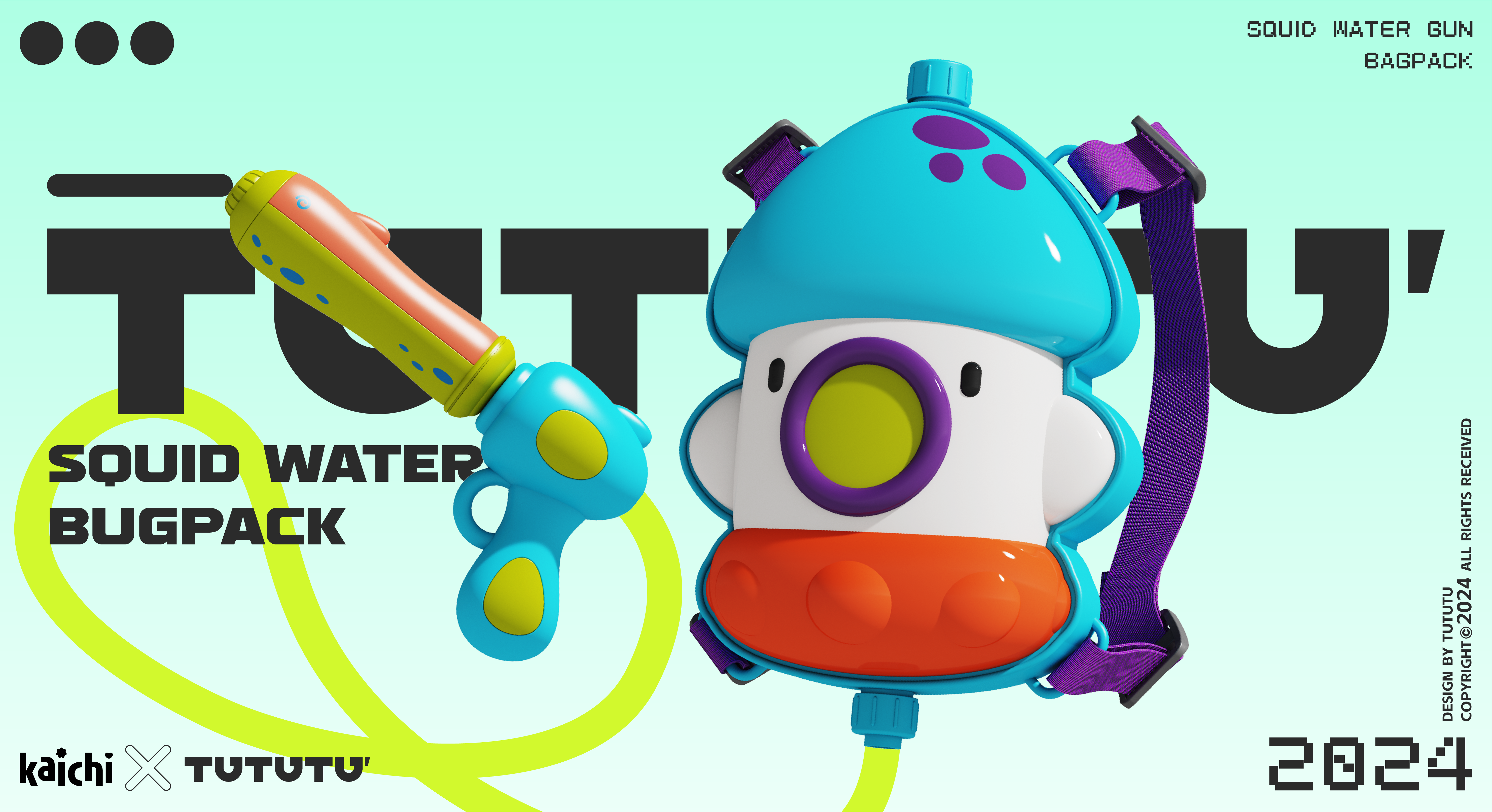 Water Gun Backpack，Children's Toys，Toy design，product design，Mother and baby，Original design，Water gun，Soil design，